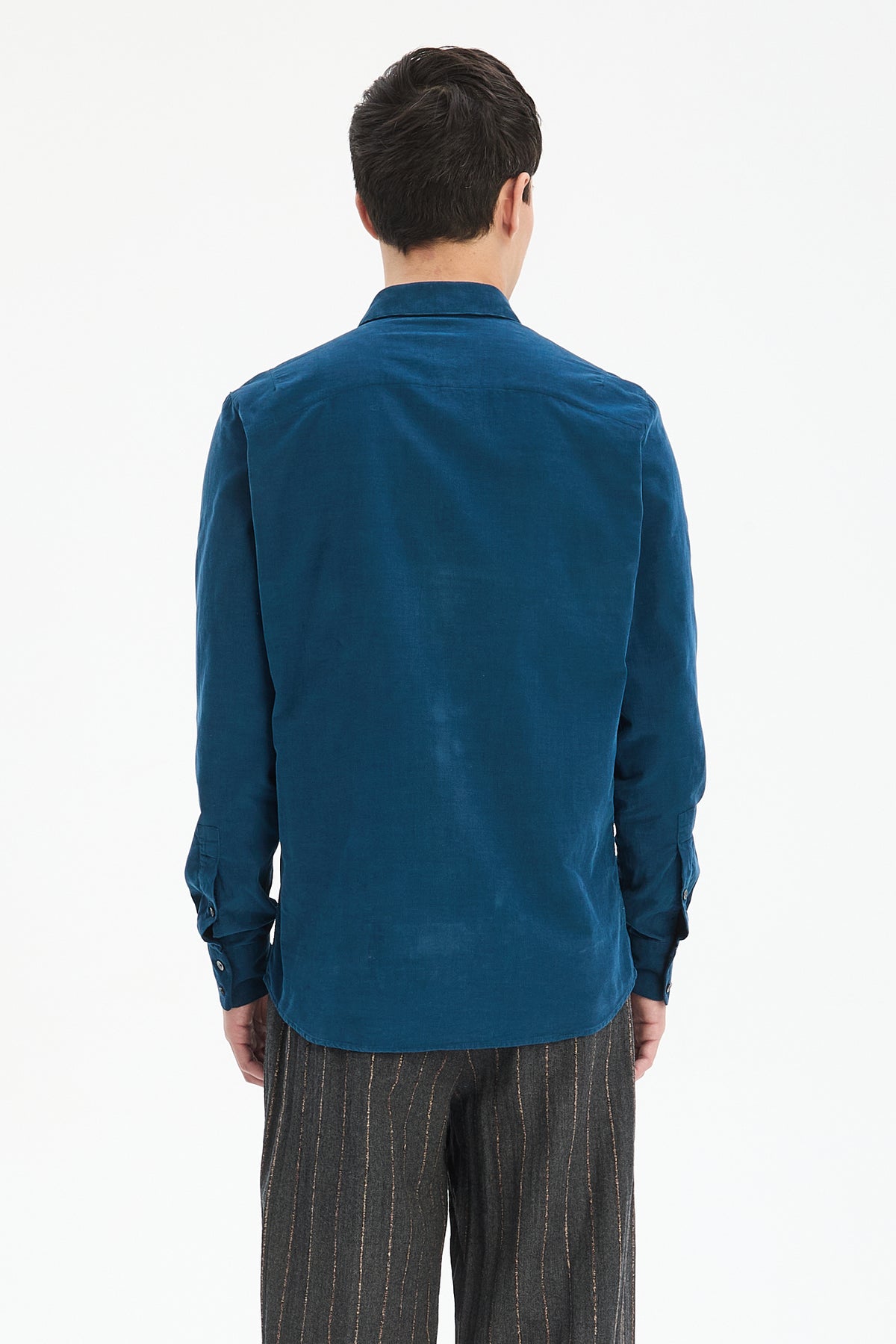 Feel Good Shirt in Emerald Blue Italian Cord