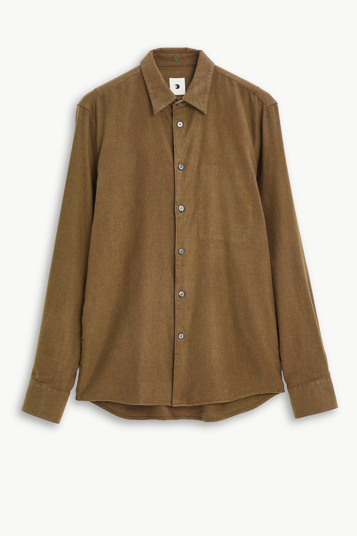 Feel Good Shirt in Ligurian Olive Italian Flannel