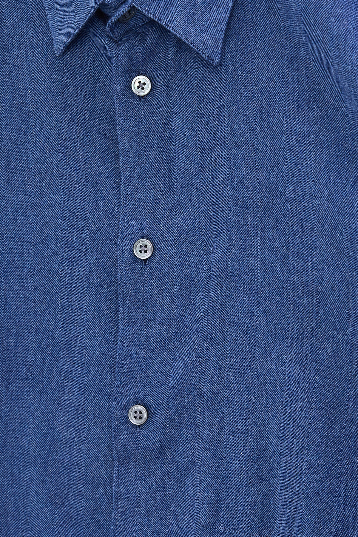 Feel Good Shirt in Cobalt Blue Organic Cotton and Tencel