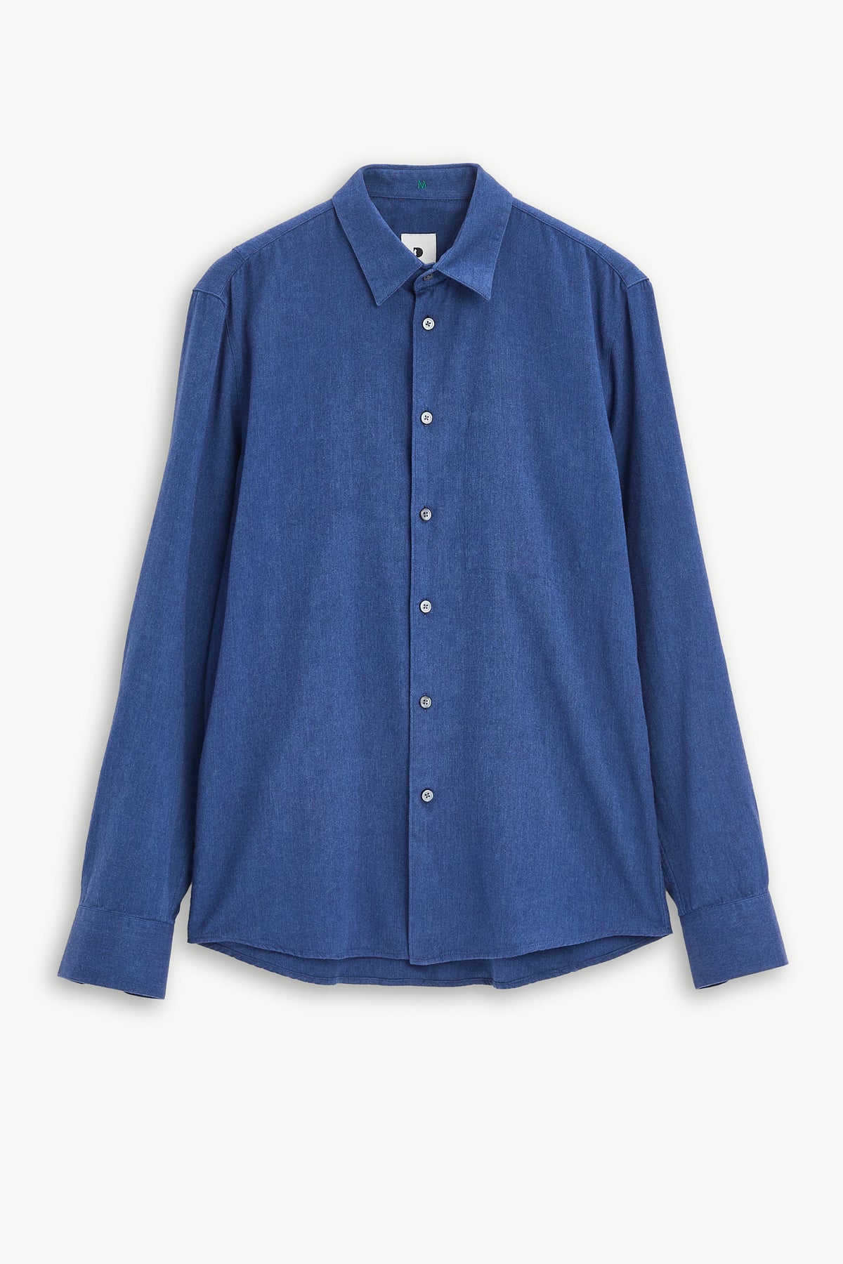 Feel Good Shirt in Cobalt Blue Organic Cotton and Tencel