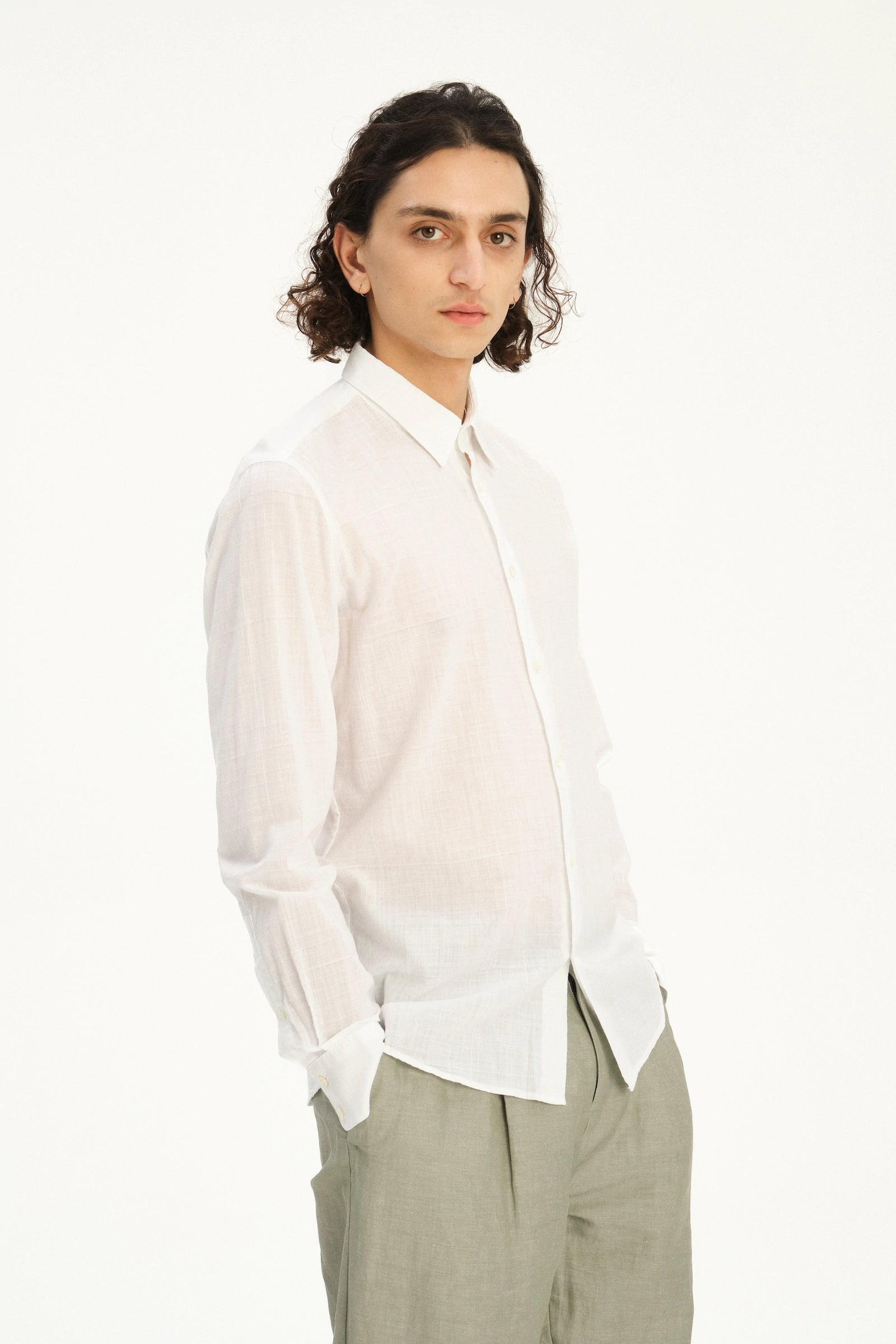 Feel Good Shirt in an Airy White Italian Cotton