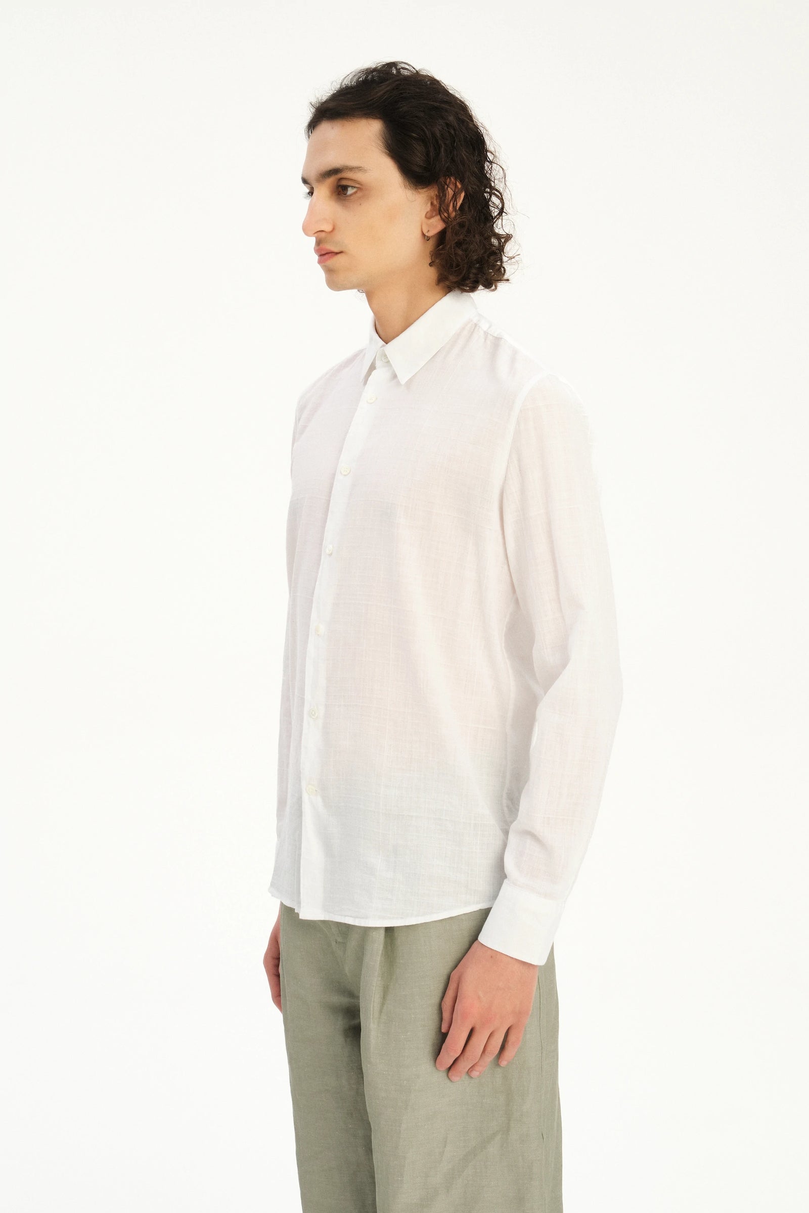 Feel Good Shirt in an Airy White Italian Cotton