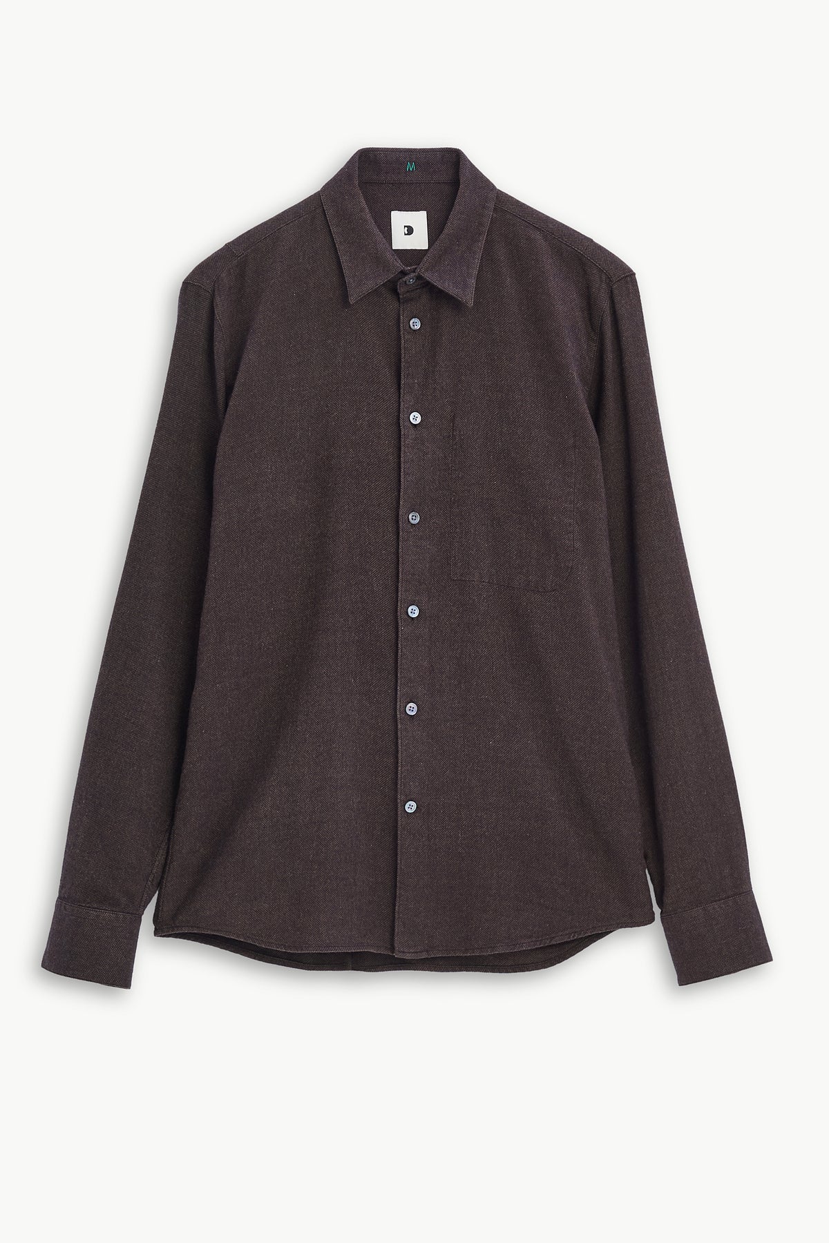 Feel Good Shirt in Brown Organic Cotton and Tencel