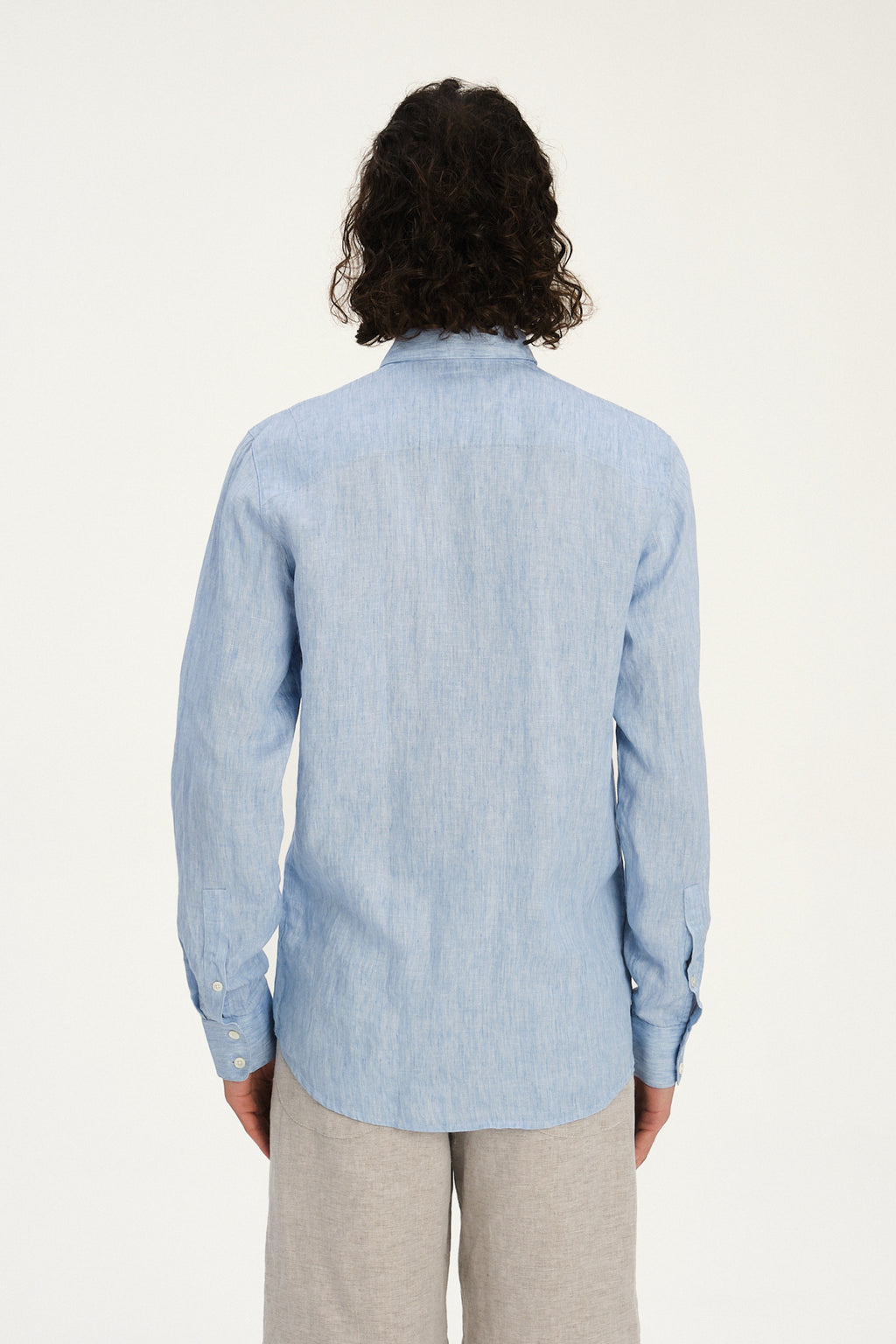 Feel Good Shirt in The Finest Blue Italian Linen