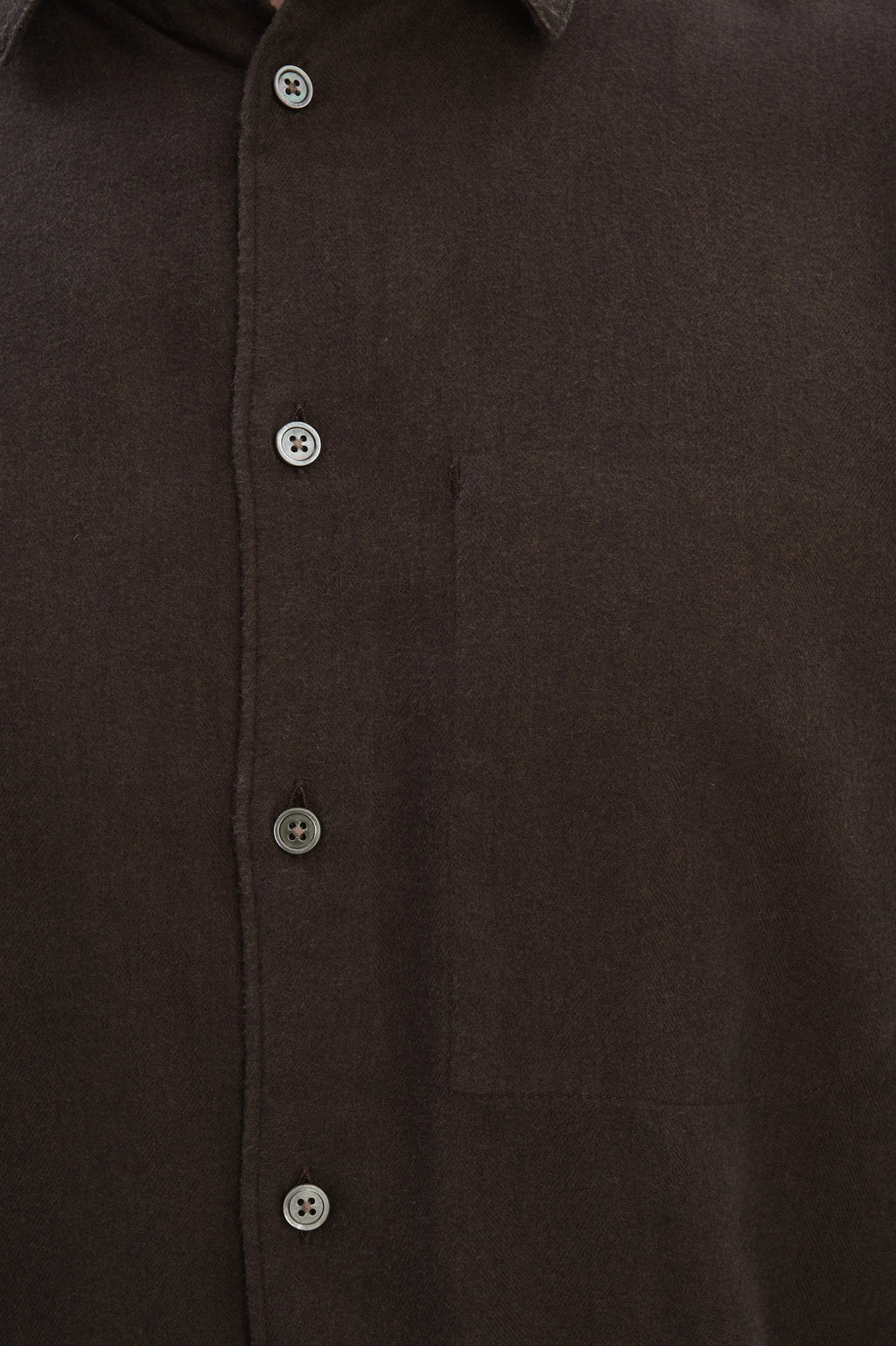 Feel Good Shirt in Chocolate Brown Italian Lyocell and Organic Cotton Flannel