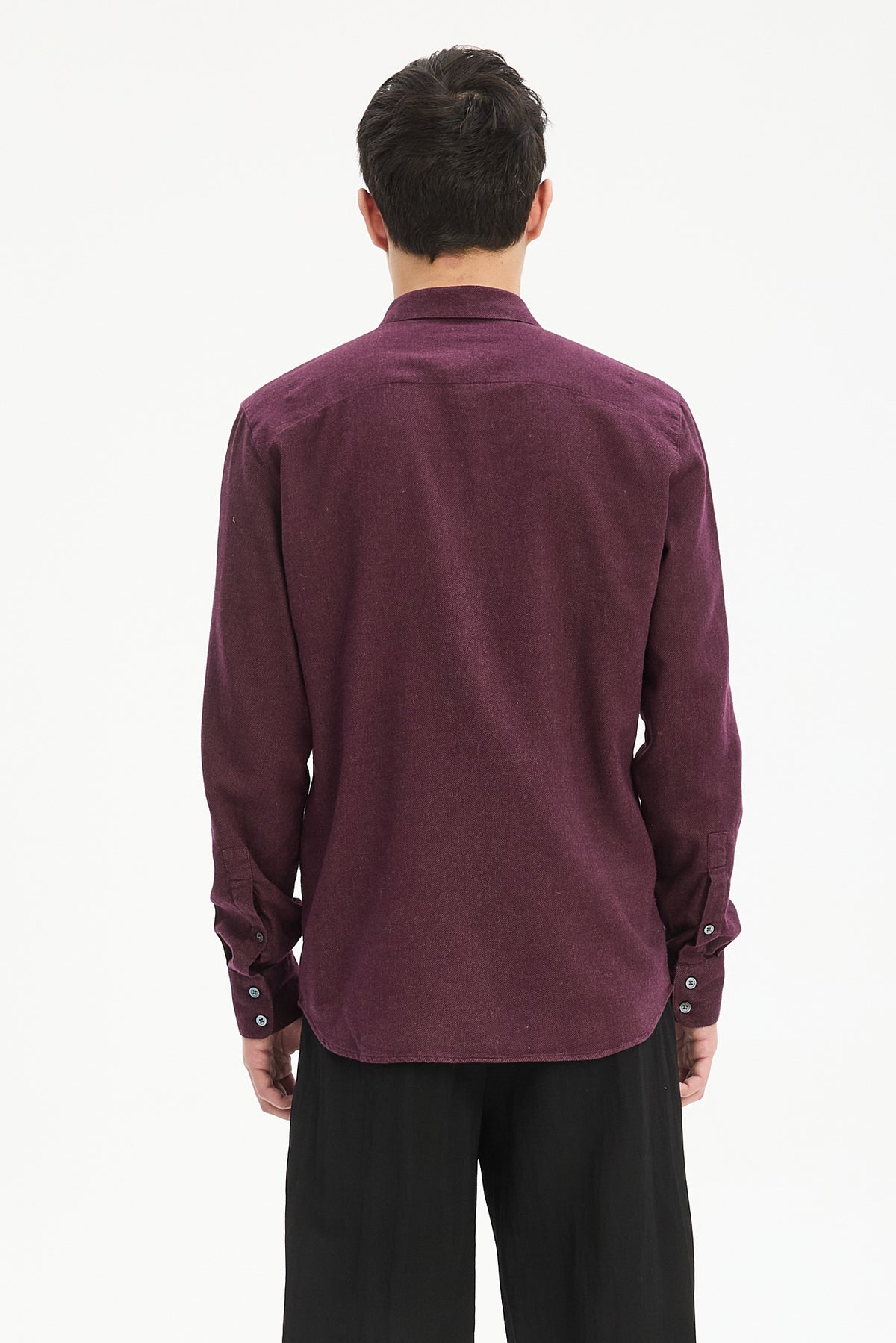 Feel Good Shirt in Mulberry Organic Cotton and Tencel