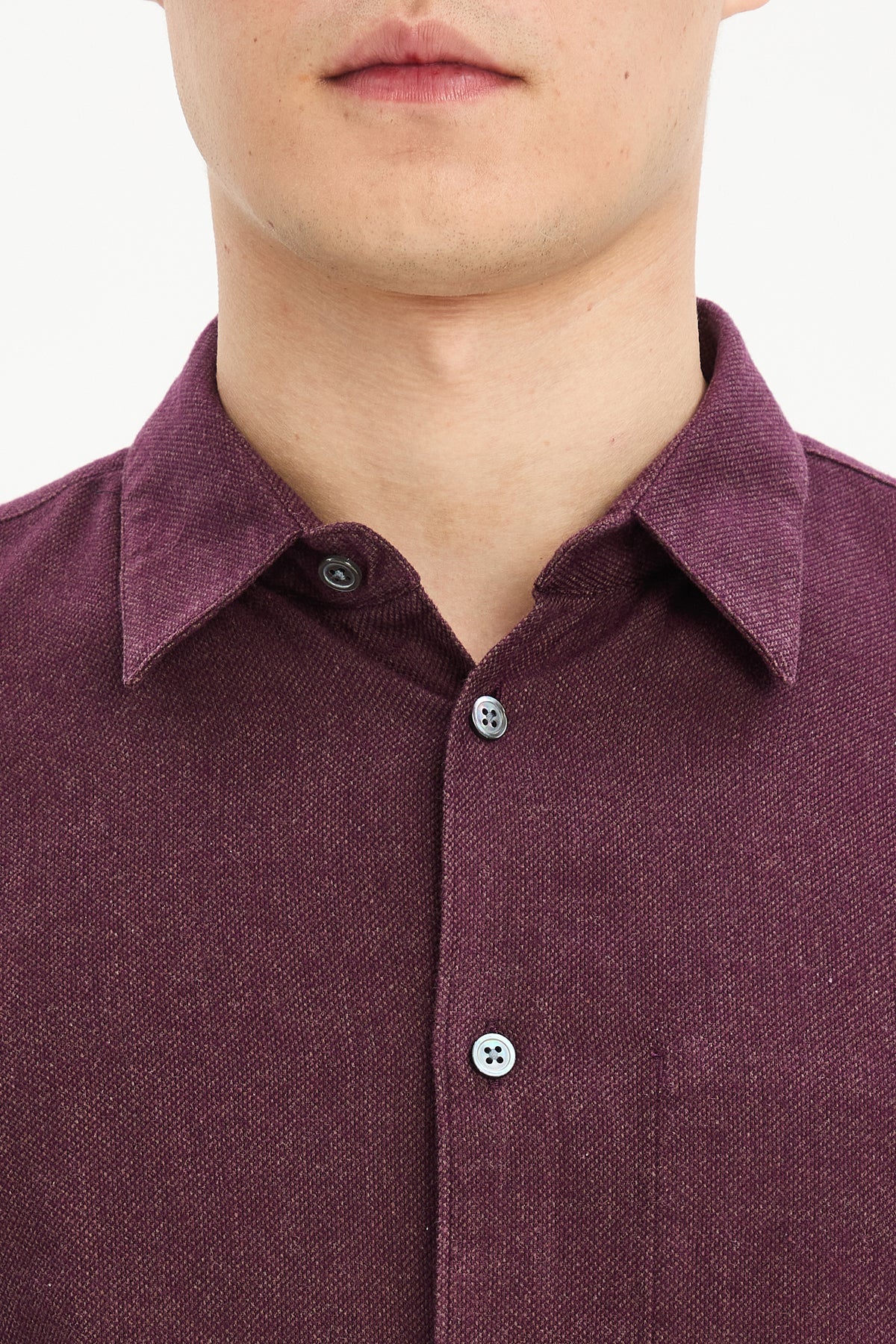Feel Good Shirt in Mulberry Organic Cotton and Tencel