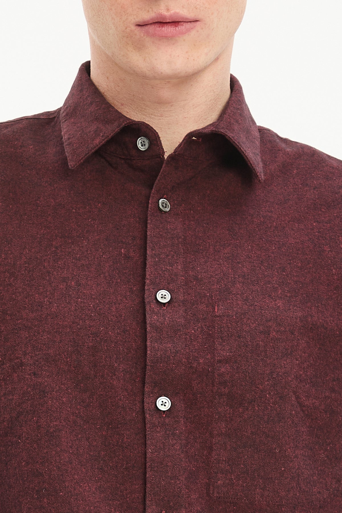 Feel Good Shirt in a Wine Recycled Structural Flannel