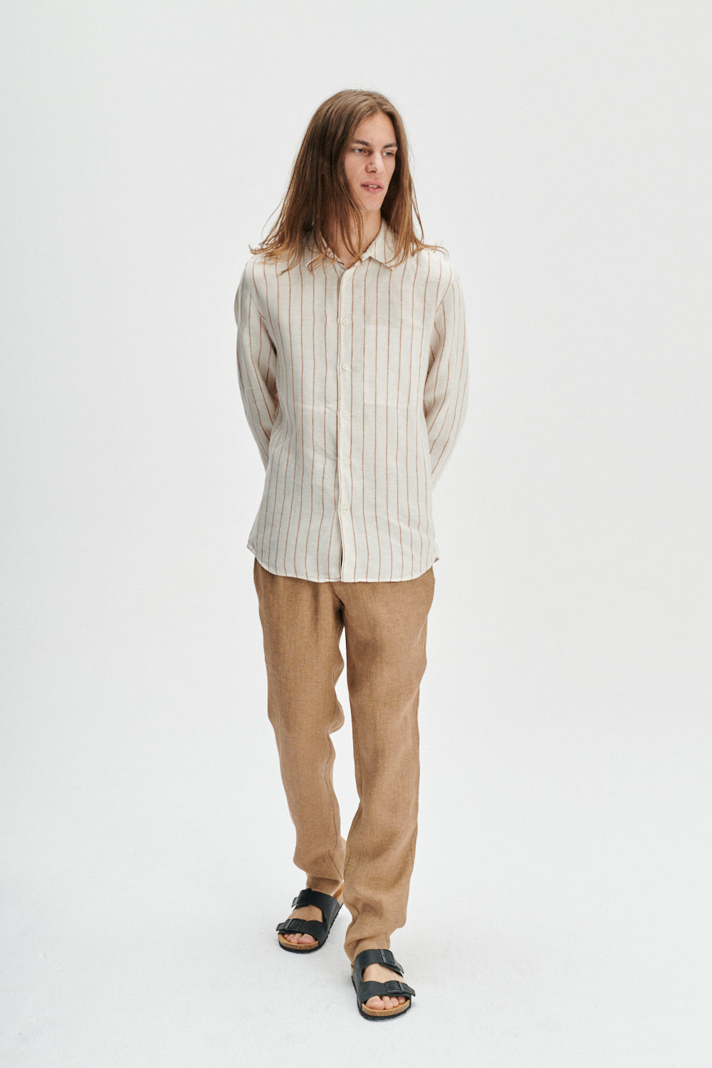 Feel Good Shirt in a Soft and Airy Striped Bohemian Linen