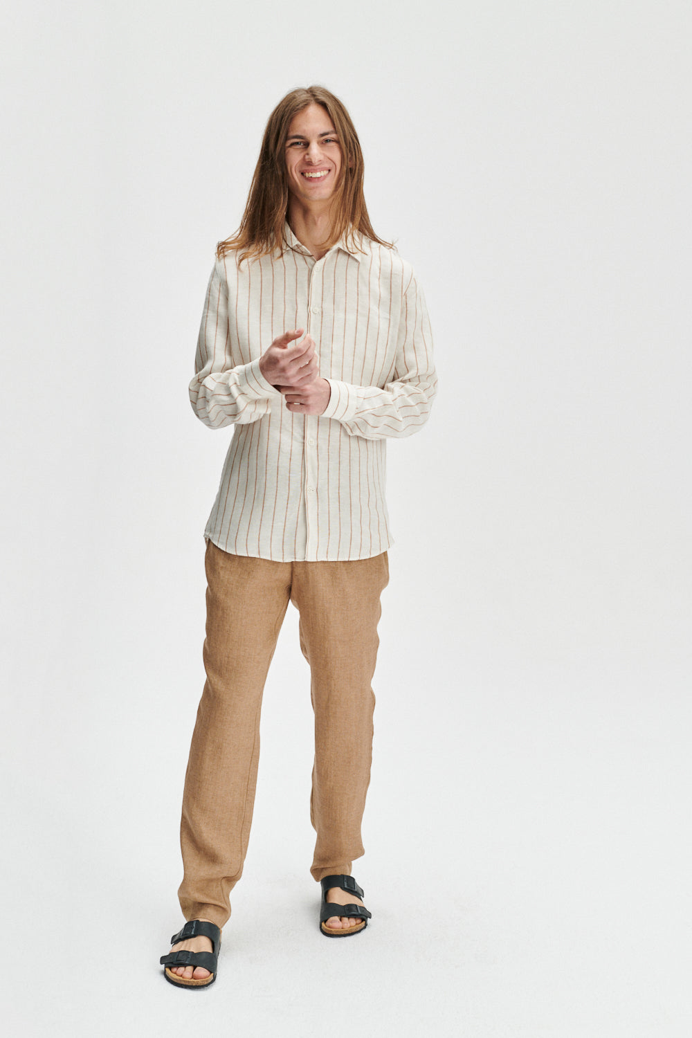 Feel Good Shirt in a Soft and Airy Striped Bohemian Linen