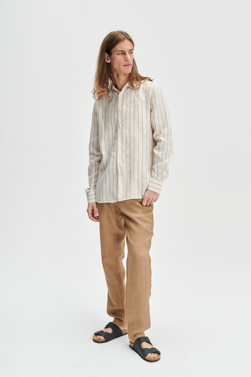 Feel Good Shirt in a Soft and Airy Striped Bohemian Linen