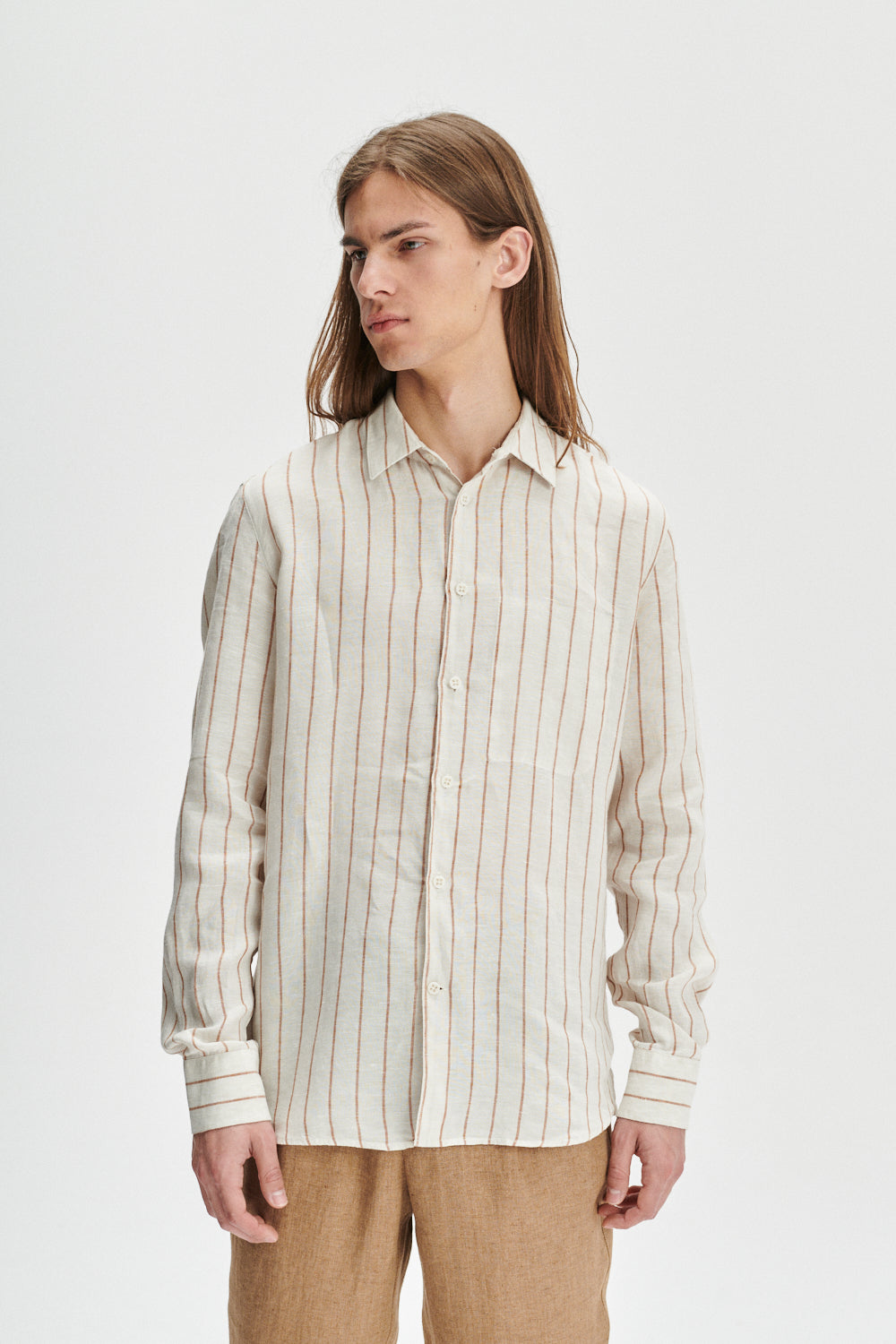 Feel Good Shirt in a Soft and Airy Striped Bohemian Linen