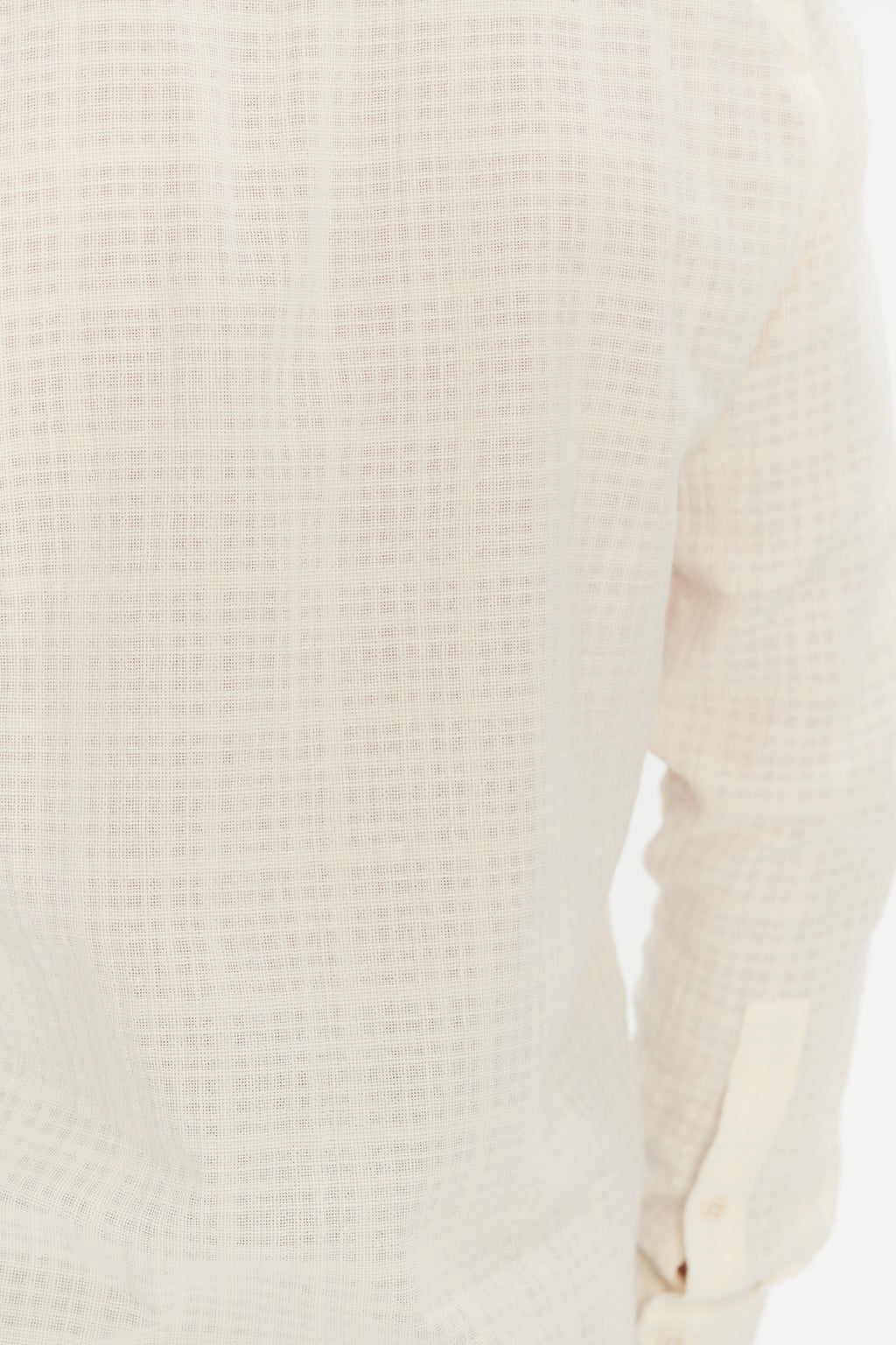 Feel Good Shirt in an Off White Structural Portuguese Cotton