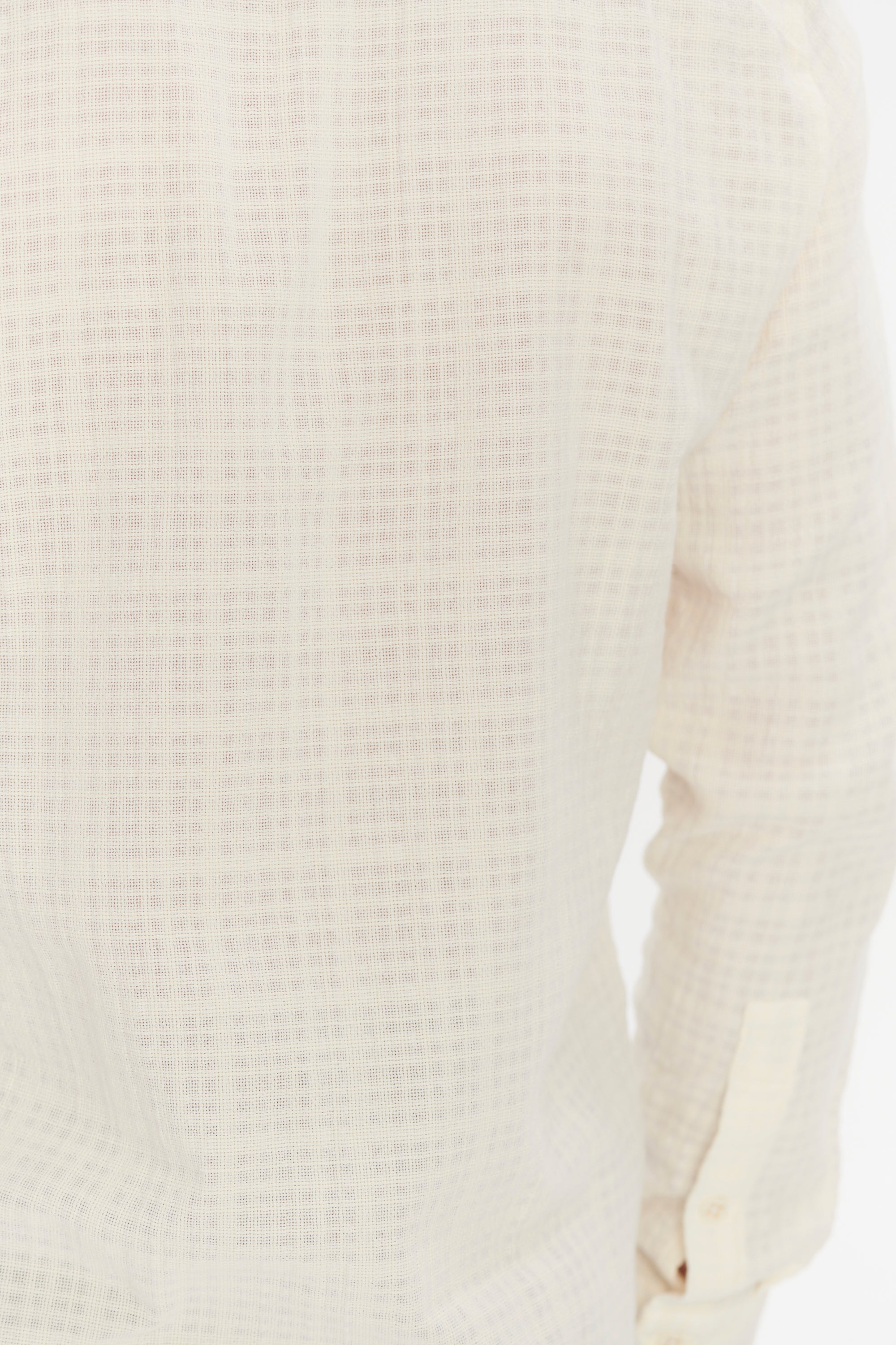 Feel Good Shirt in an Off White Structural Portuguese Cotton