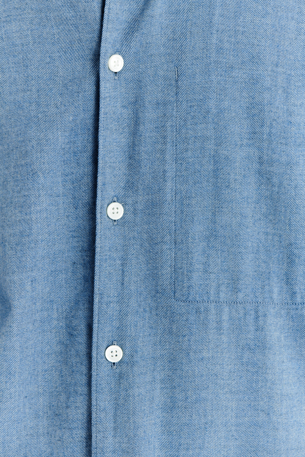 Feel Good Shirt in a Sea Blue Utterly Soft and Silky Italian Lyocell and Cotton Flannel by Albini