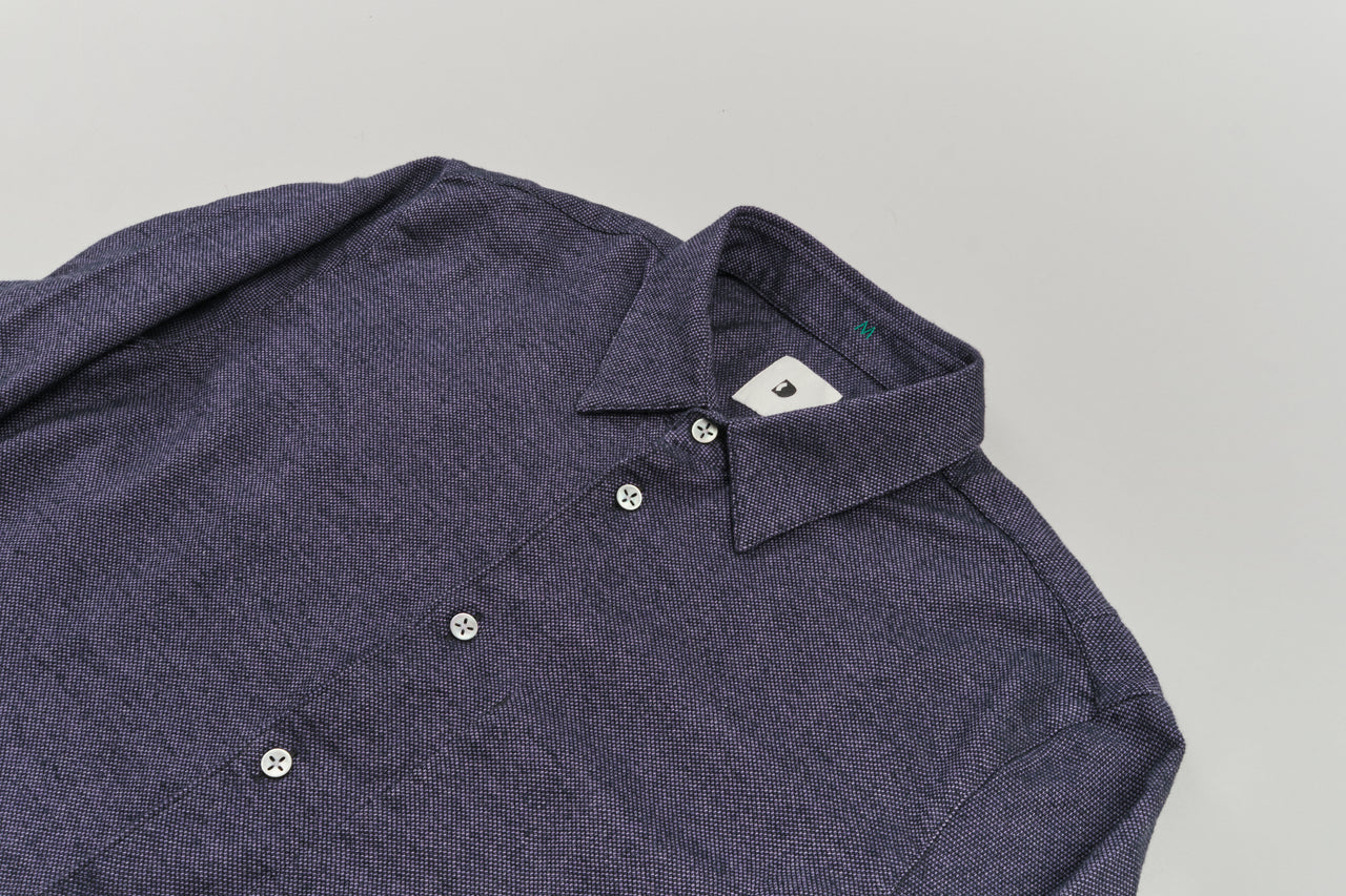 Feel Good Shirt in the Softest Purple Double Brushed Italian Cotton Flannel