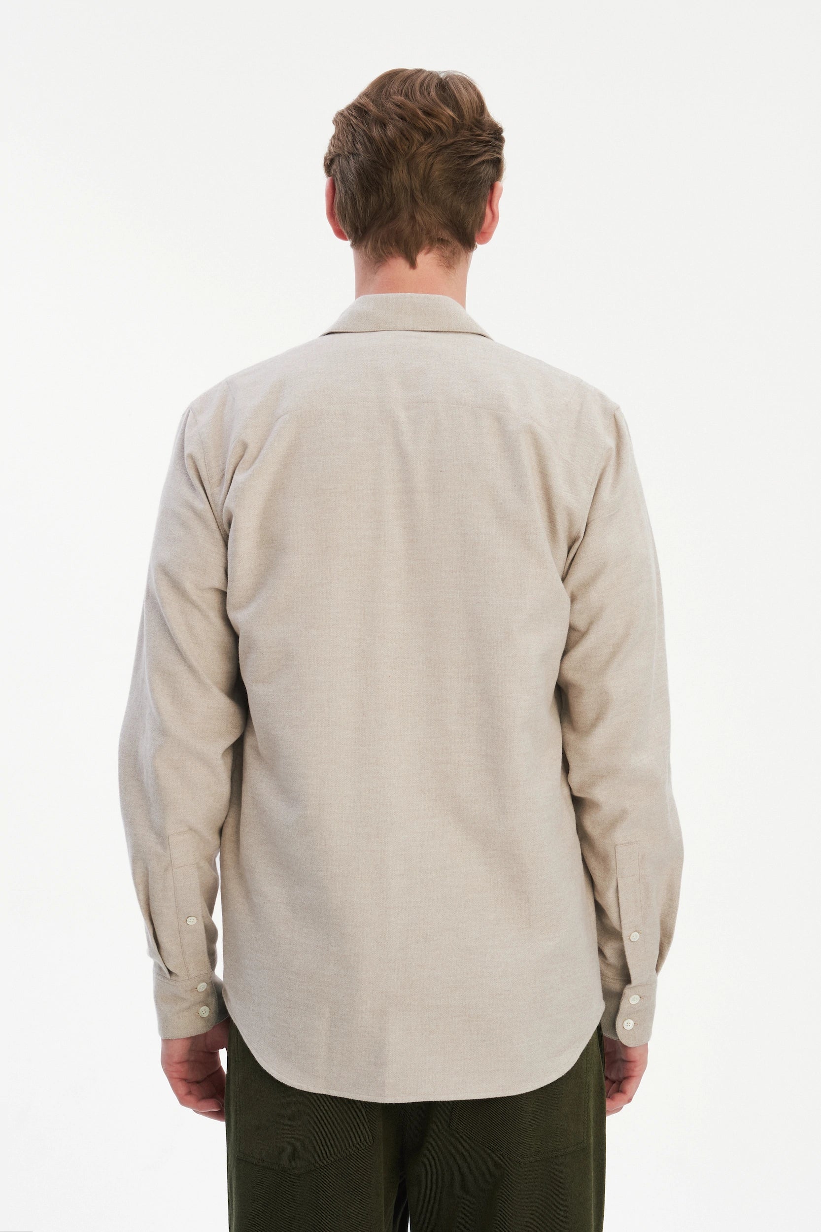 Feel Good Shirt in the Finest Brushed Cotton – Light Beige
