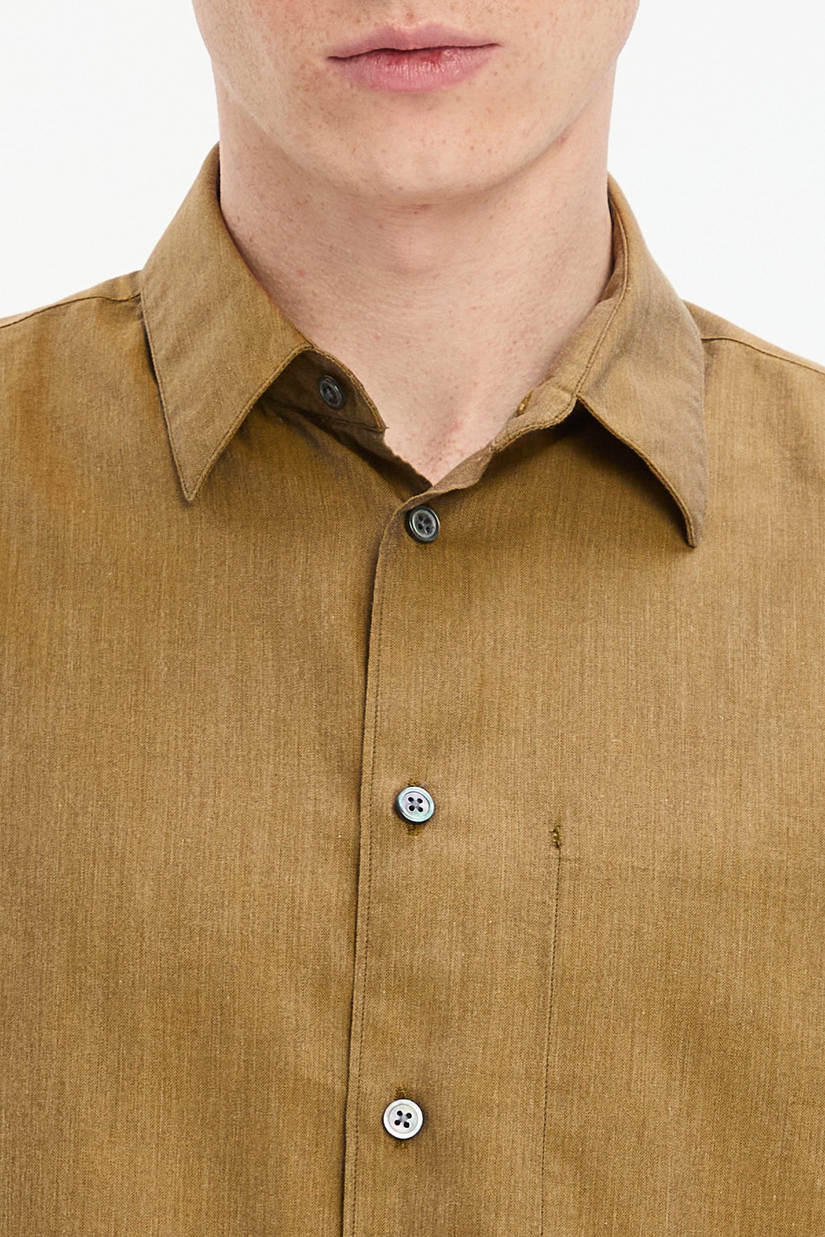 Feel Good Shirt in Ochre Italian Flannel