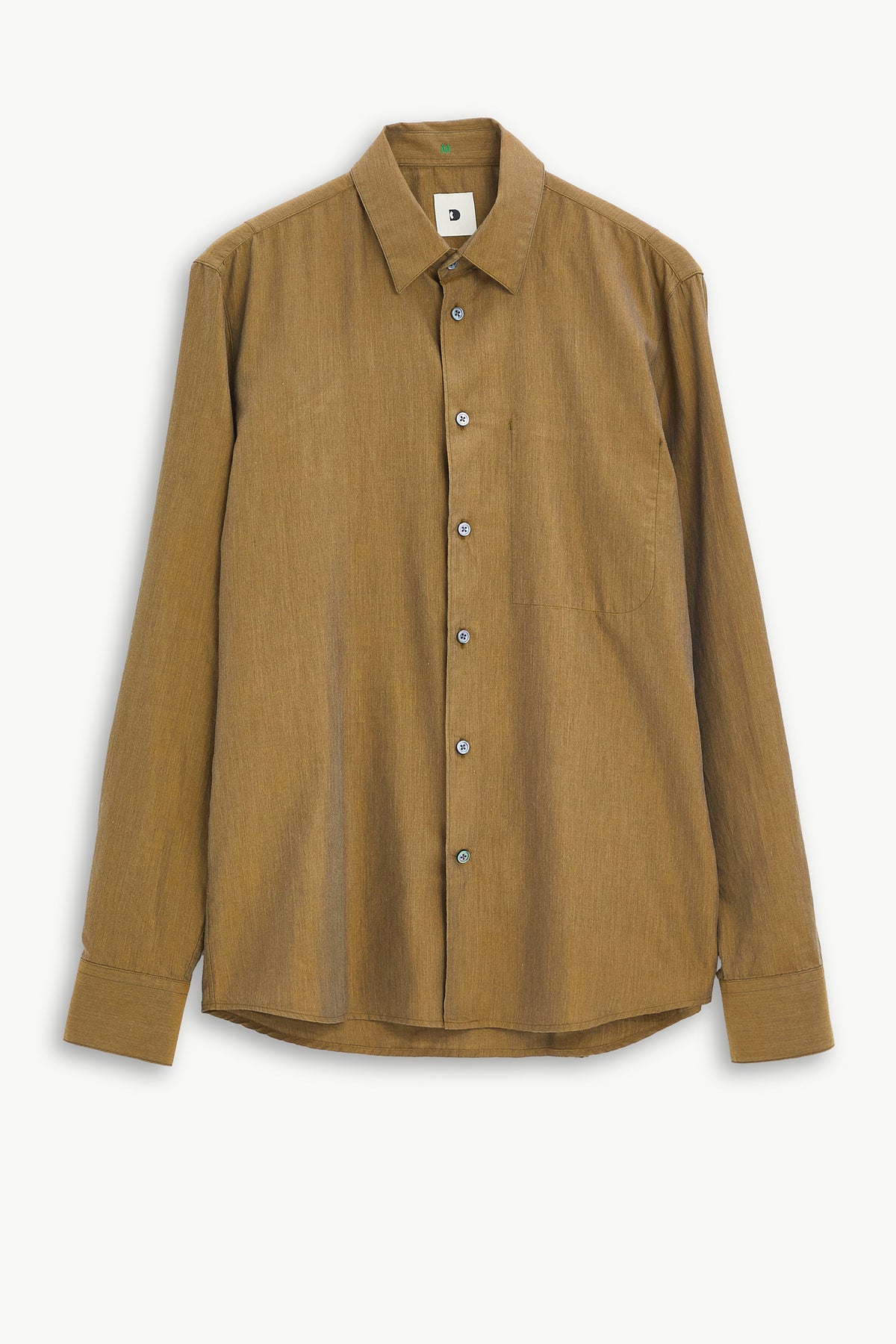 Feel Good Shirt in Ochre Italian Flannel