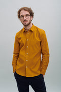 Feel Good Shirt in a Kurkuma Yellow Japanese Cotton Corduroy