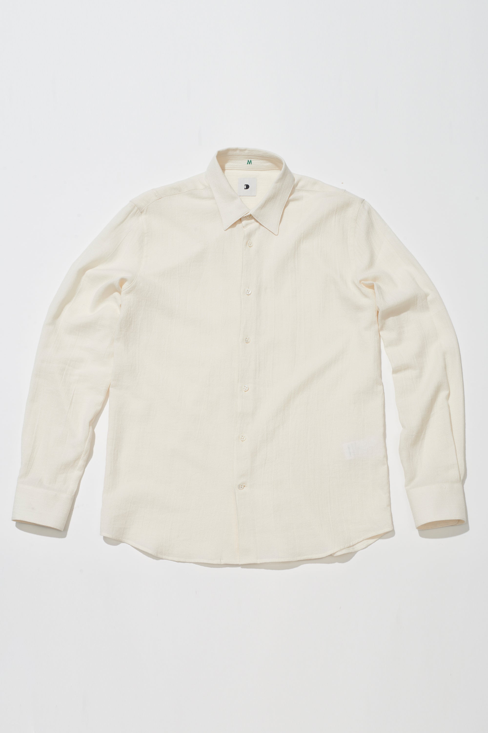 Feel Good Shirt in a Very Soft Cream White Japanese Organic Cotton