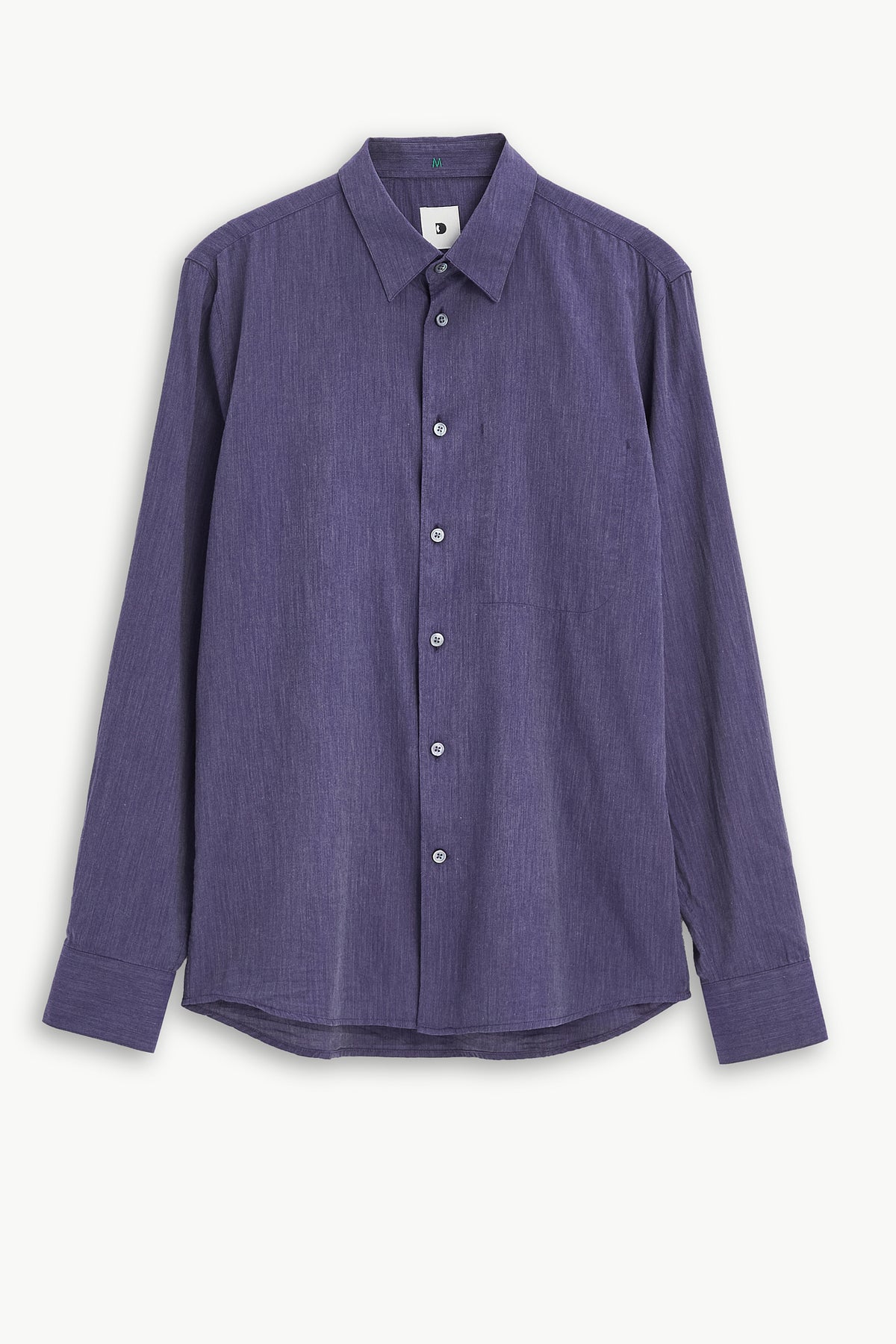 Feel Good Shirt in the Finest Purple Mini Herringbone Italian Cotton