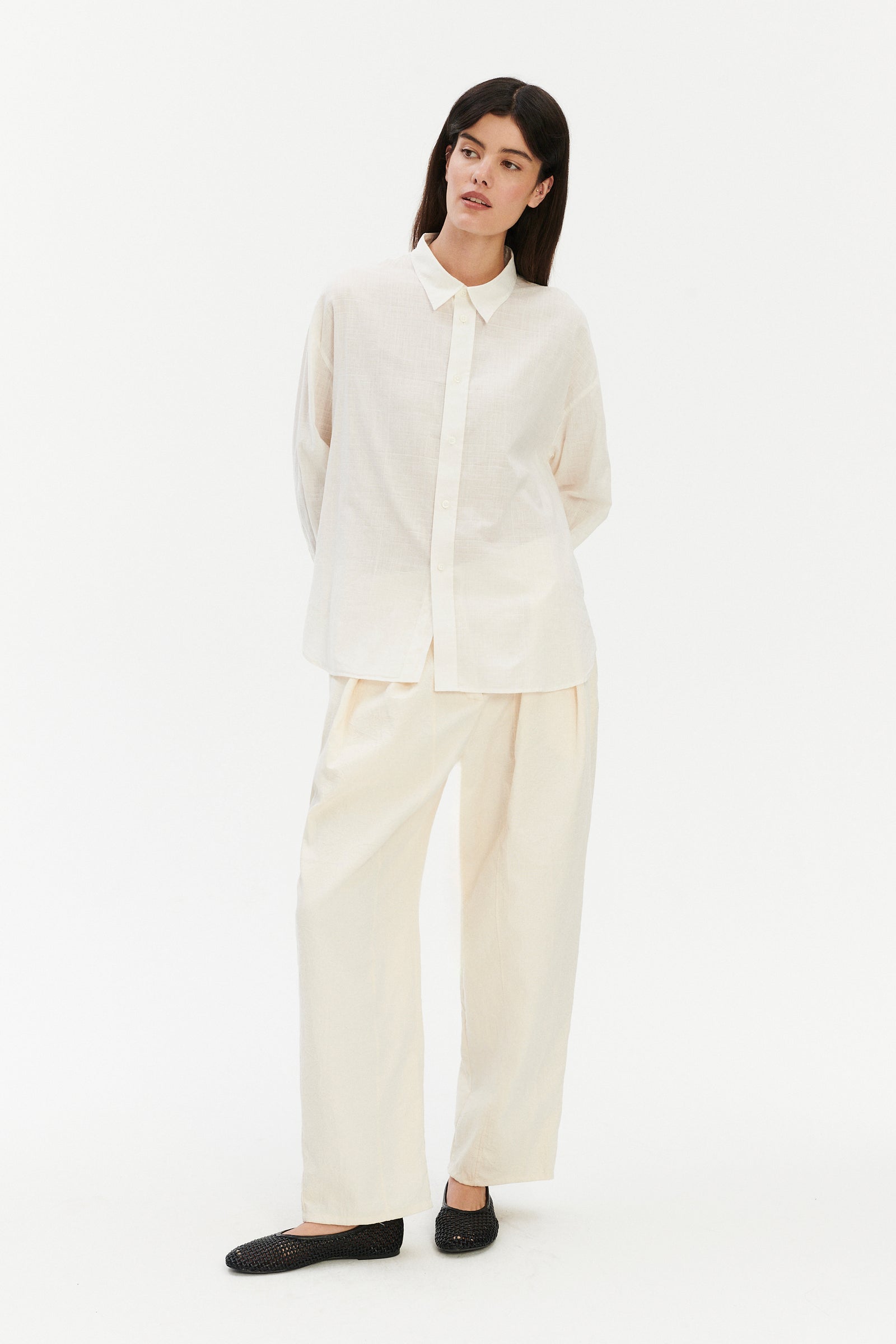 Relaxed Oversized Shirt in the Finest Italian Cotton