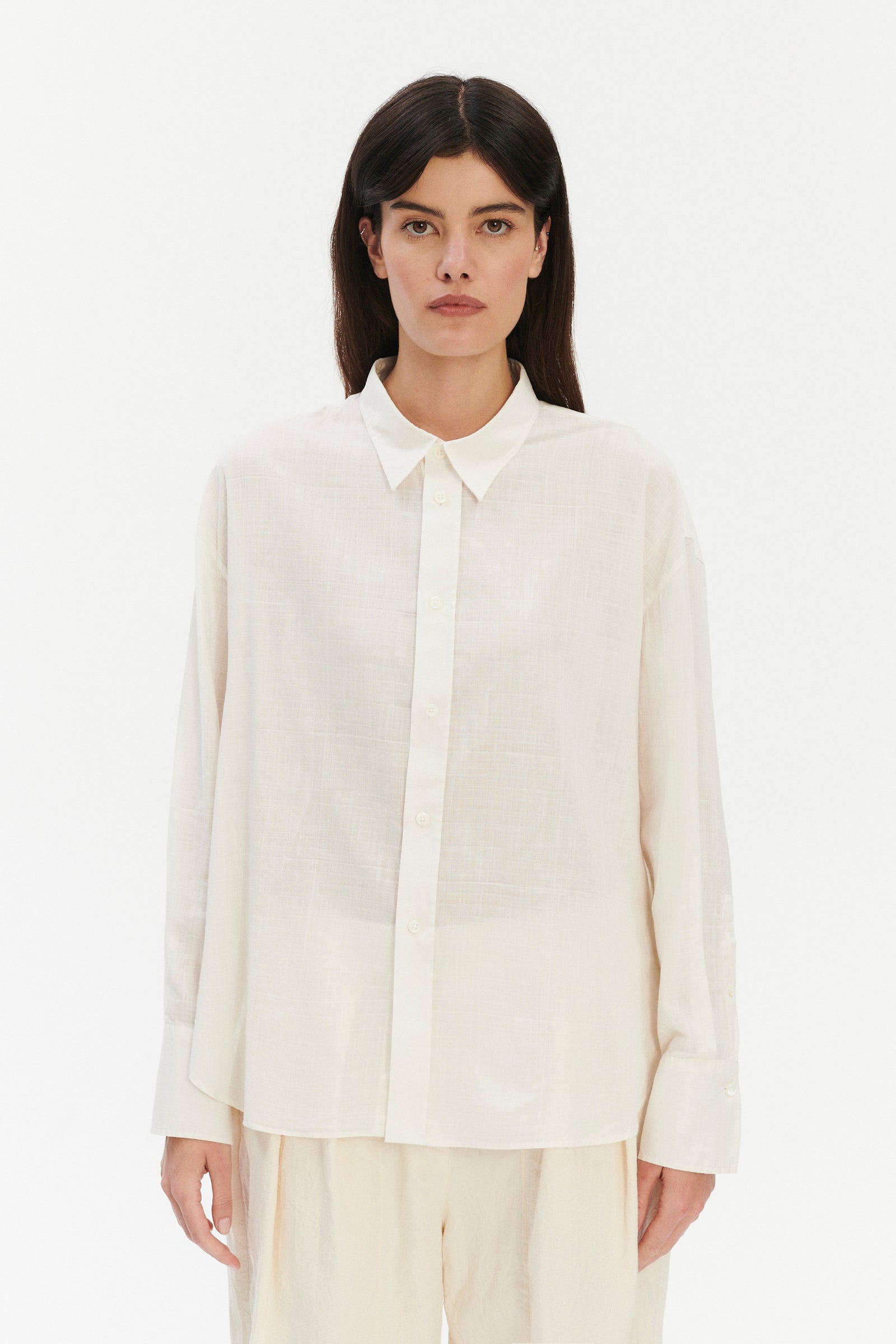 Relaxed Oversized Shirt in the Finest Italian Cotton