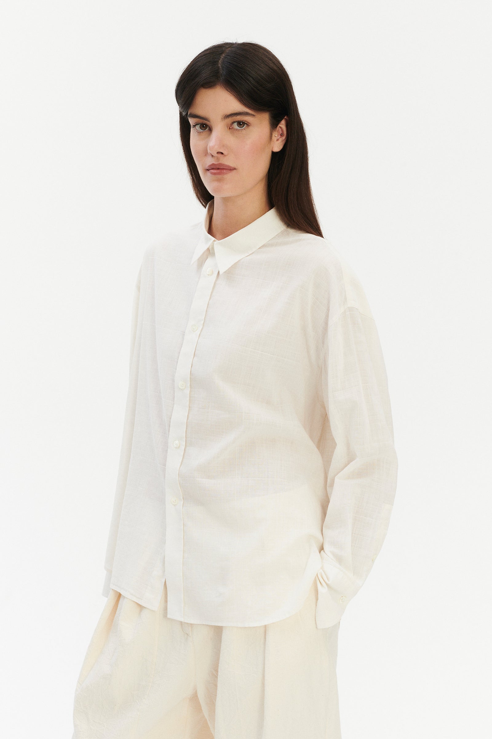 Relaxed Oversized Shirt in the Finest Italian Cotton