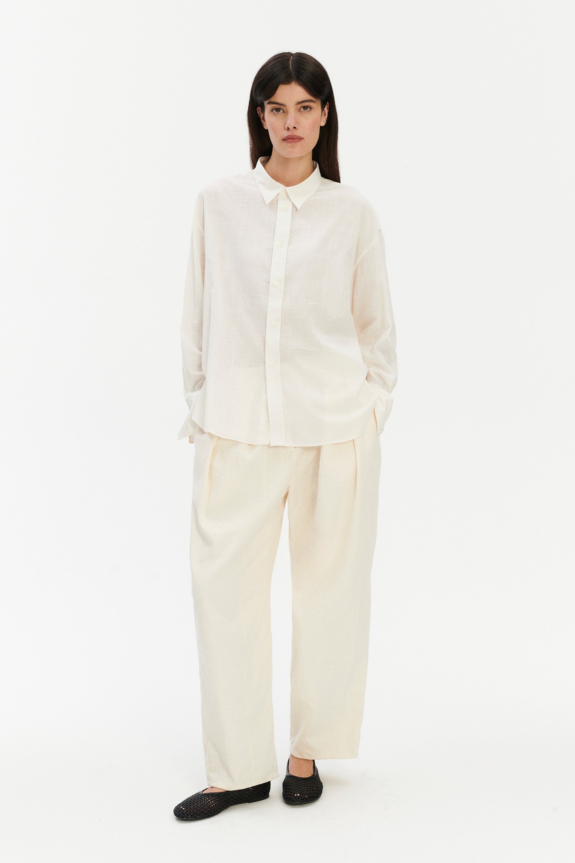Relaxed Oversized Shirt in the Finest Italian Cotton