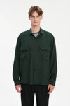 Relaxed Oversized Leisure Shirt in Italian Mix of Cotton and Cashmere