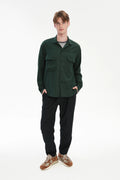 Relaxed Oversized Leisure Shirt in Italian Mix of Cotton and Cashmere