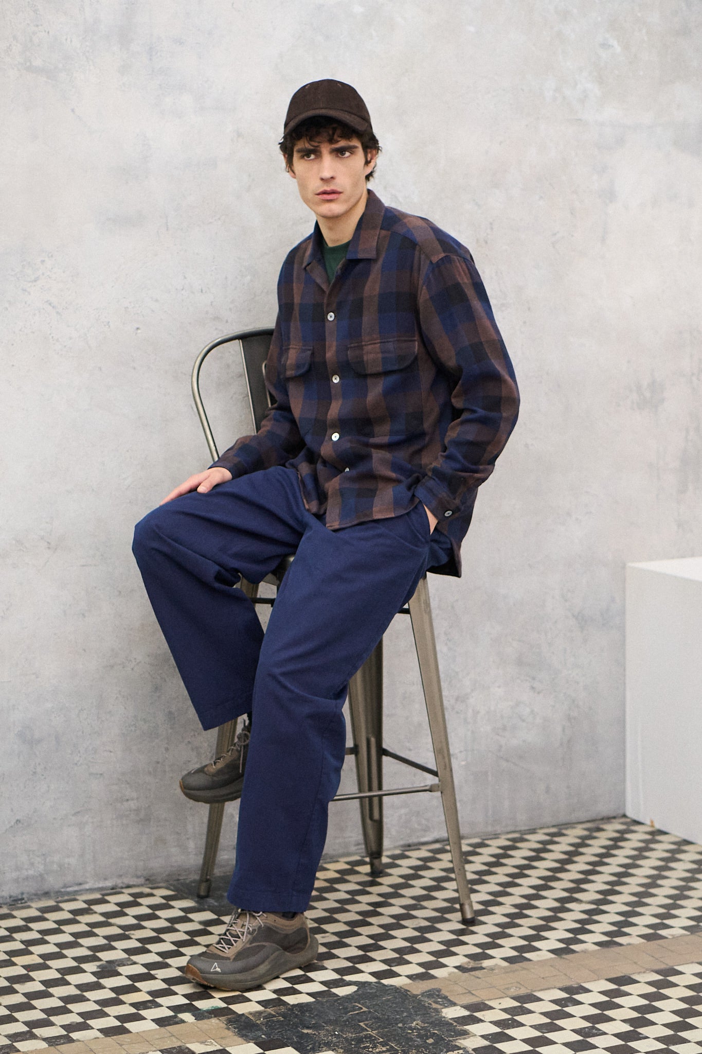 Relaxed Oversized Leisure Shirt in Italian Mix of Cotton and Tencel - Sample
