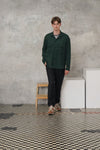 Relaxed Oversized Leisure Shirt in Italian Mix of Cotton and Cashmere