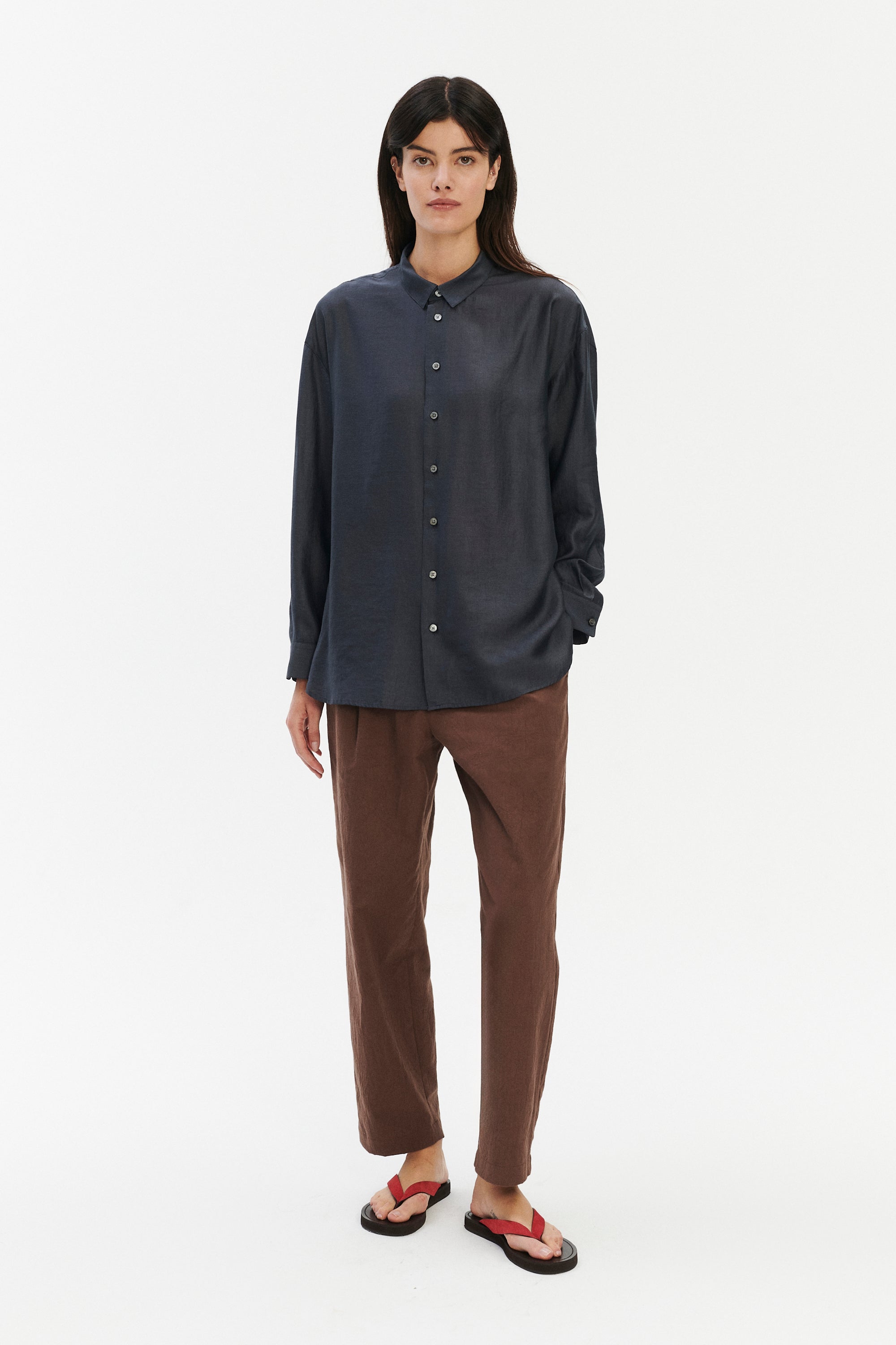 Arnhem Shirt in a Silky Japanese Blend of Lyocell