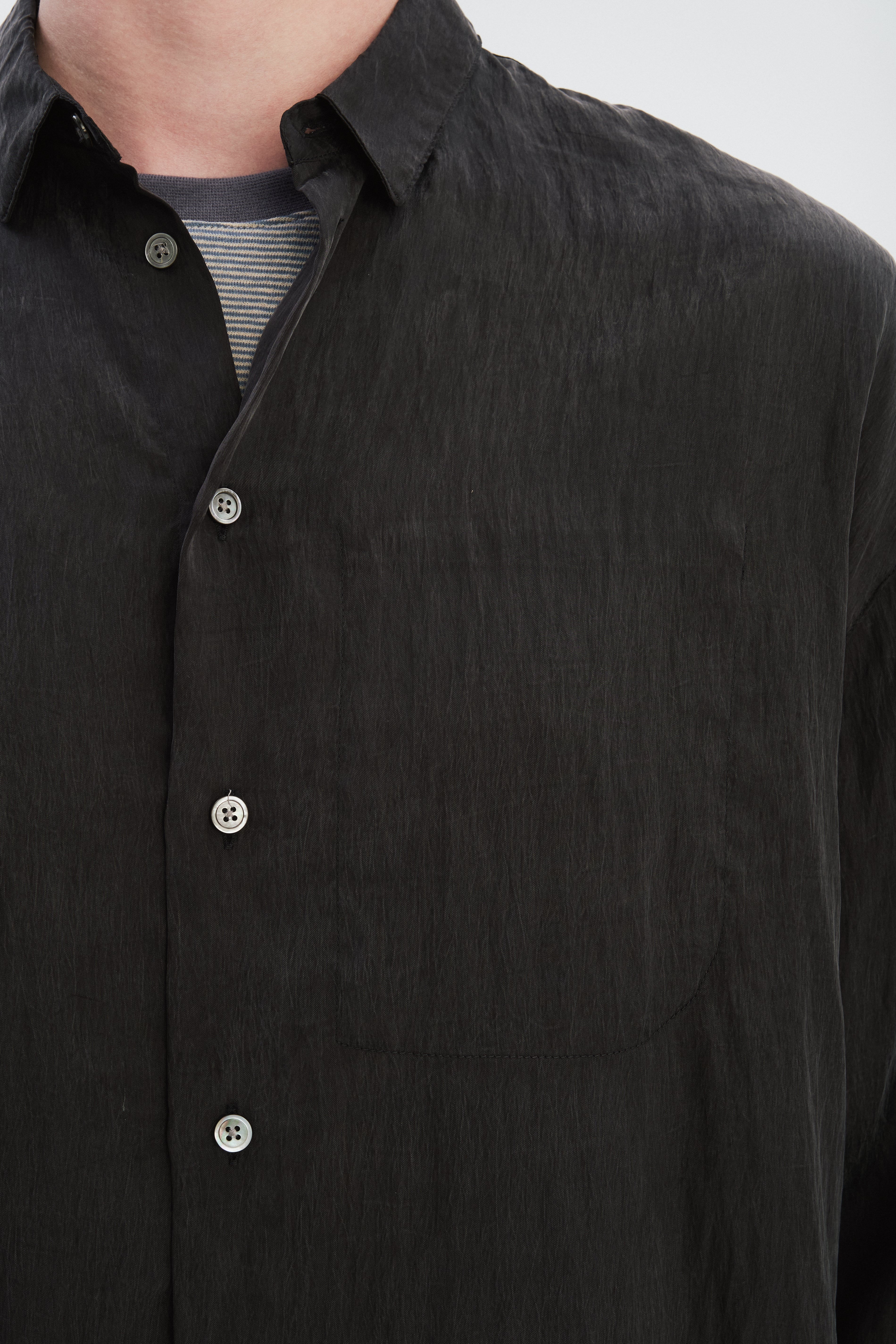 Breda Boxy Shirt in Japanese Lyocell Blend