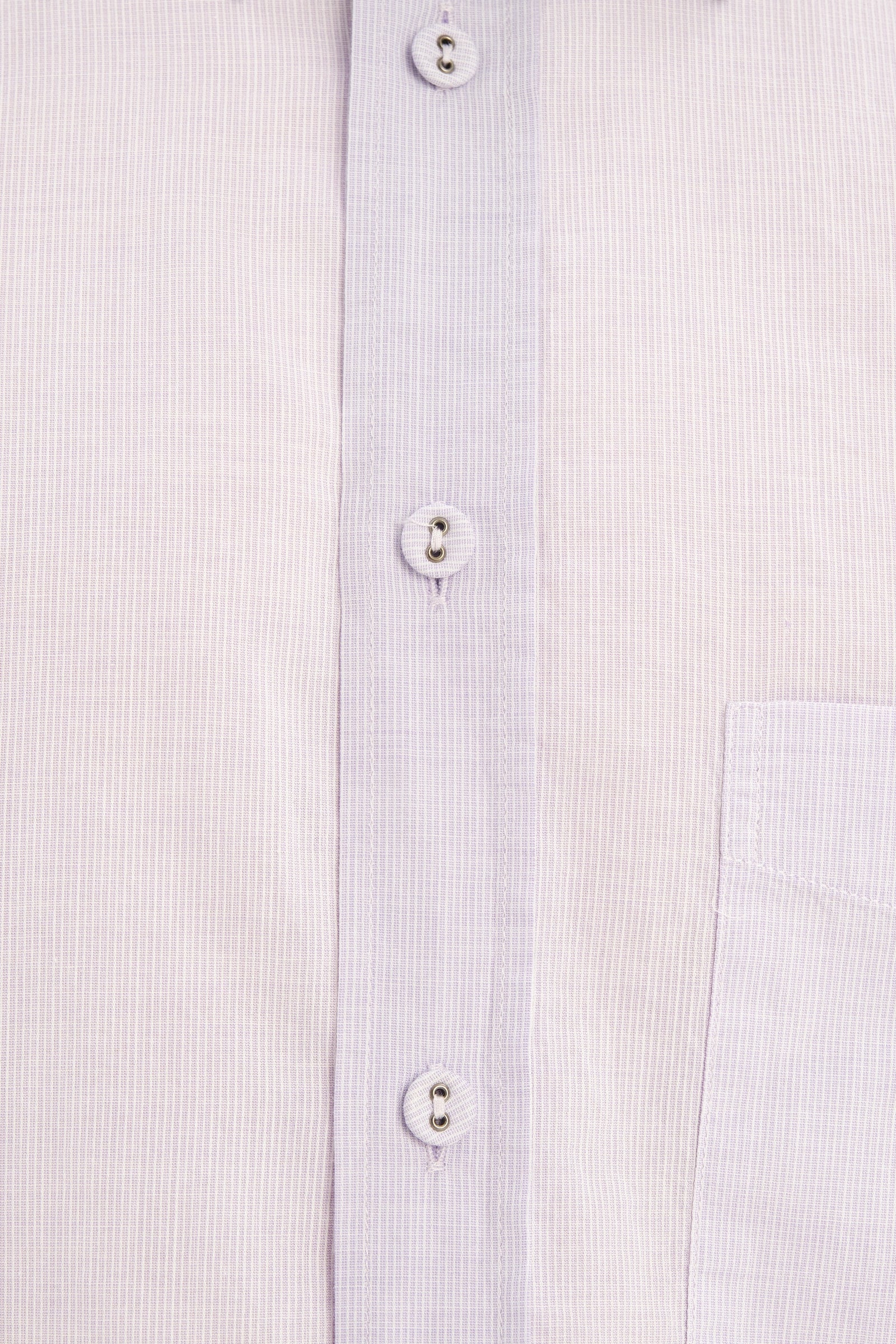 Relaxed Fit Delft Shirt in a Lavender Soft Italian Cotton and Fabric Covered Buttons