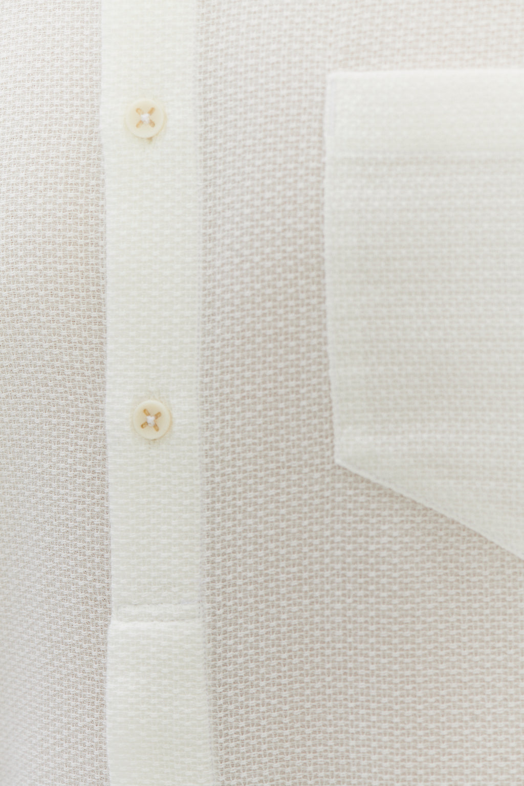 Zen Shirt in Striped Airy and Structural White Cotton