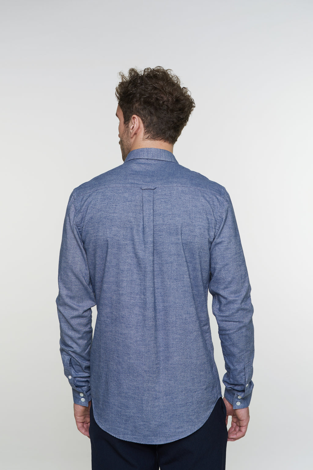 Proper Shirt in Blue Brushed Soft Portuguese Flannel