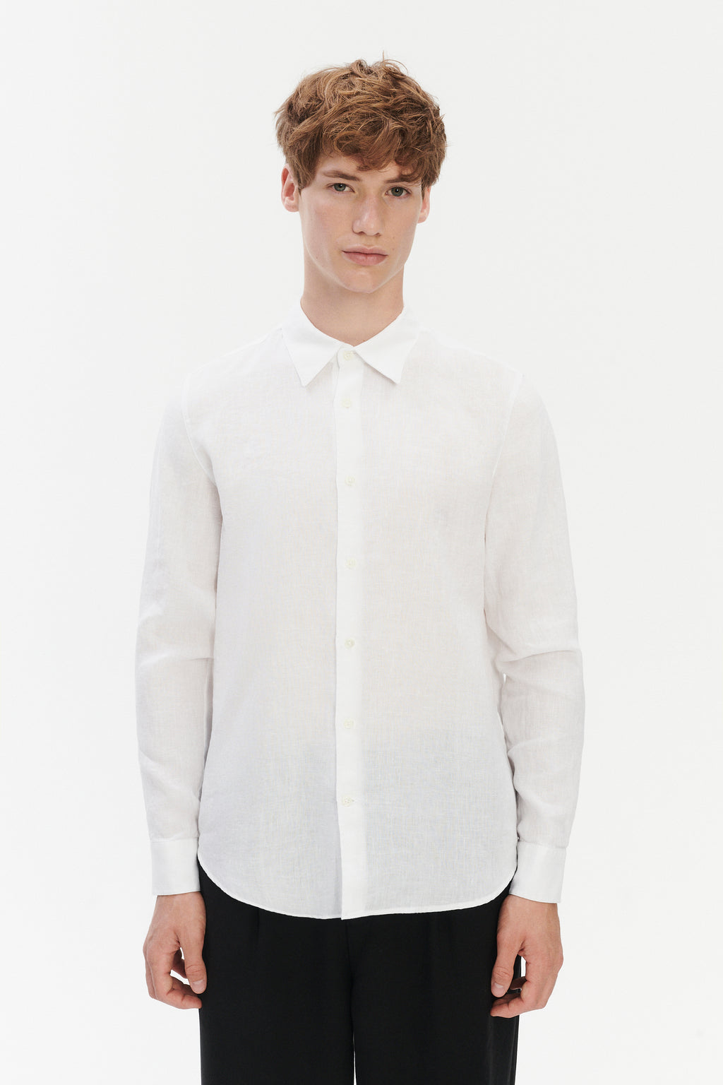 Feel Good Shirt in Pure Italian Linen - White