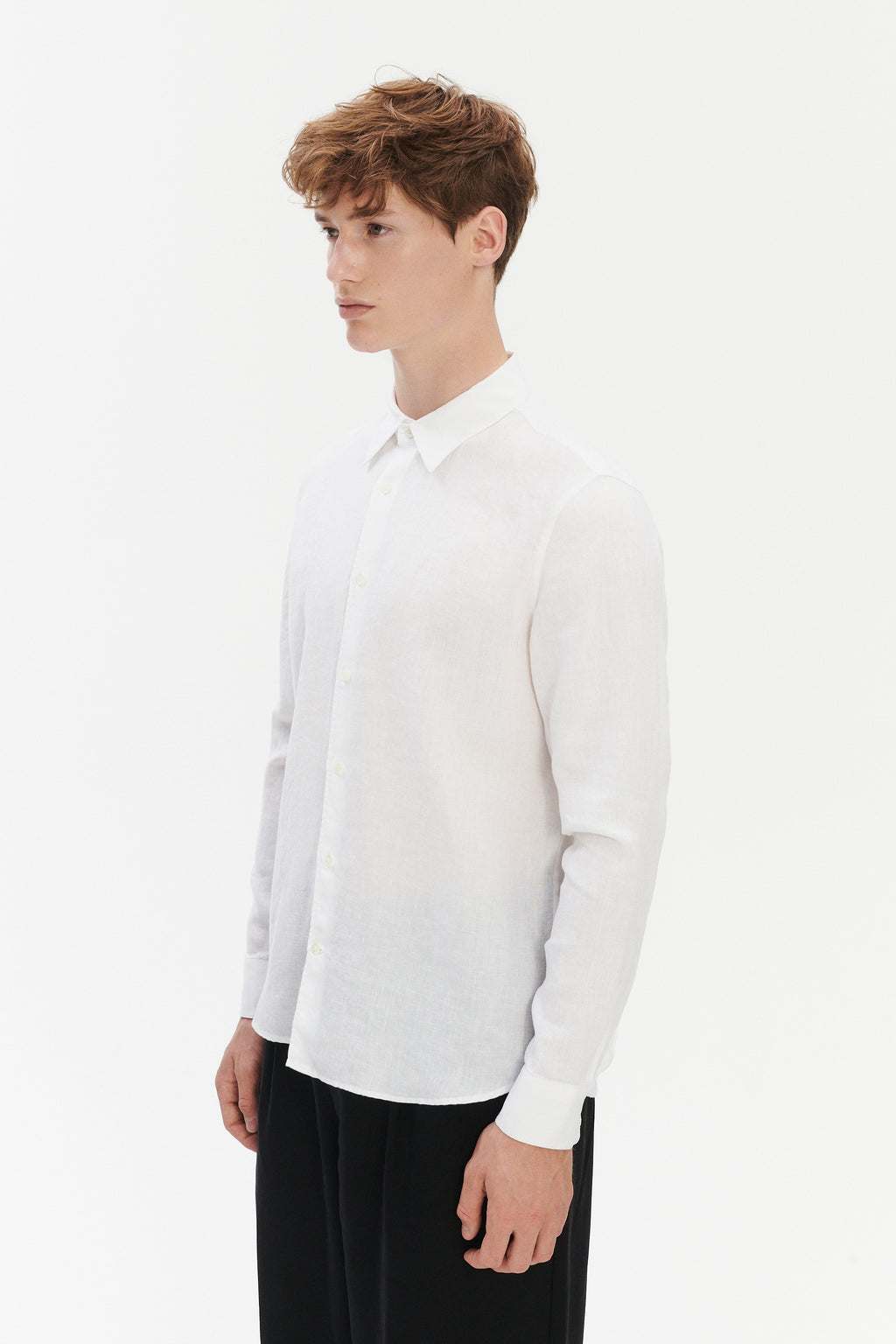 Feel Good Shirt in Pure Italian Linen - White