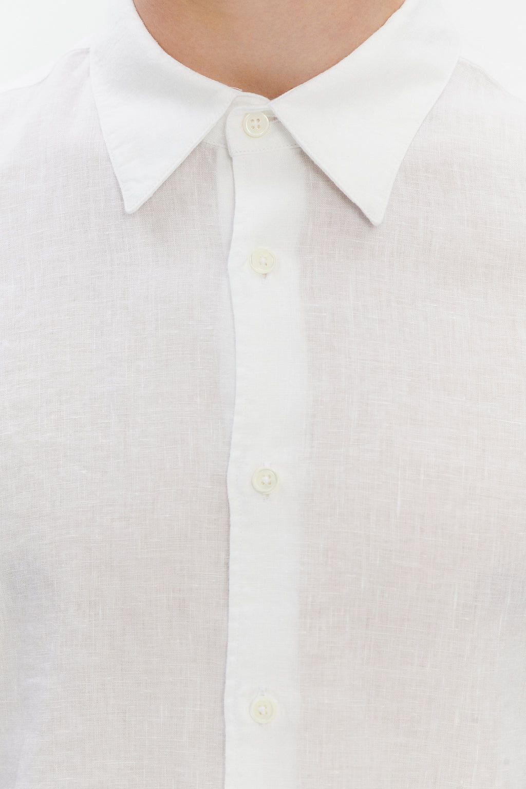 Feel Good Shirt in Pure Italian Linen - White