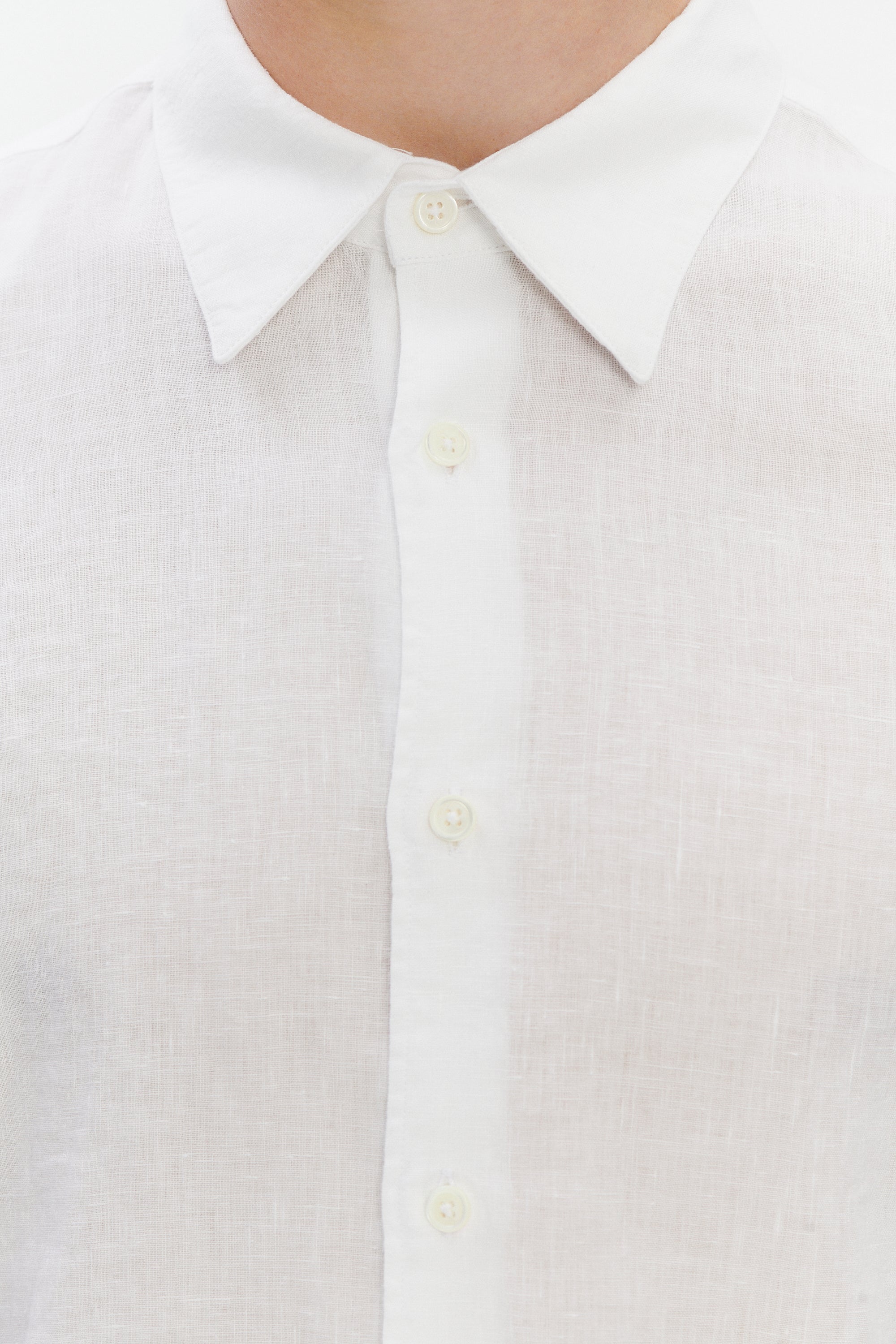 Feel Good Shirt in Pure Italian Linen - White