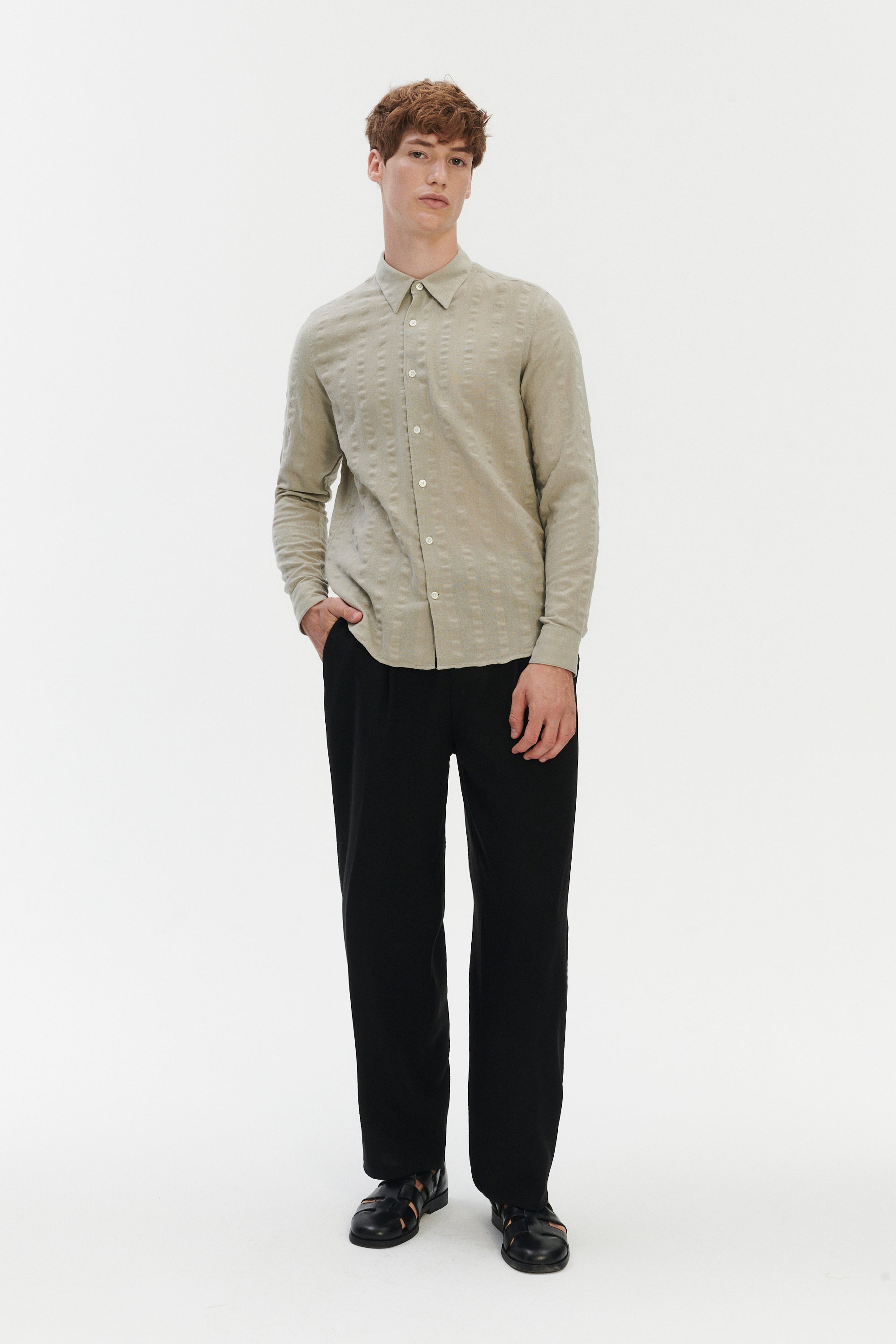 Feel Good Shirt in a Structural Portuguese Cotton