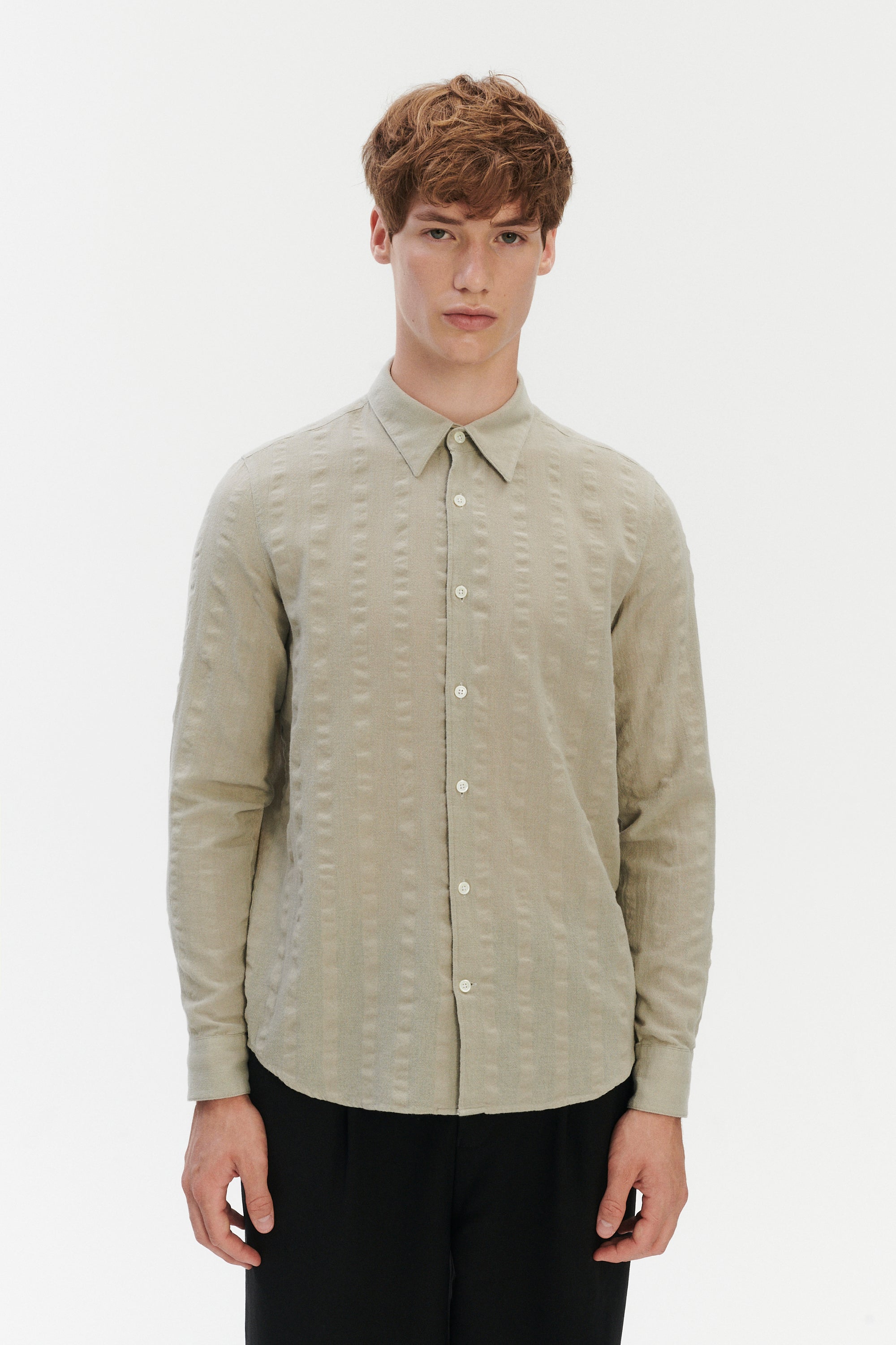 Feel Good Shirt in a Structural Portuguese Cotton