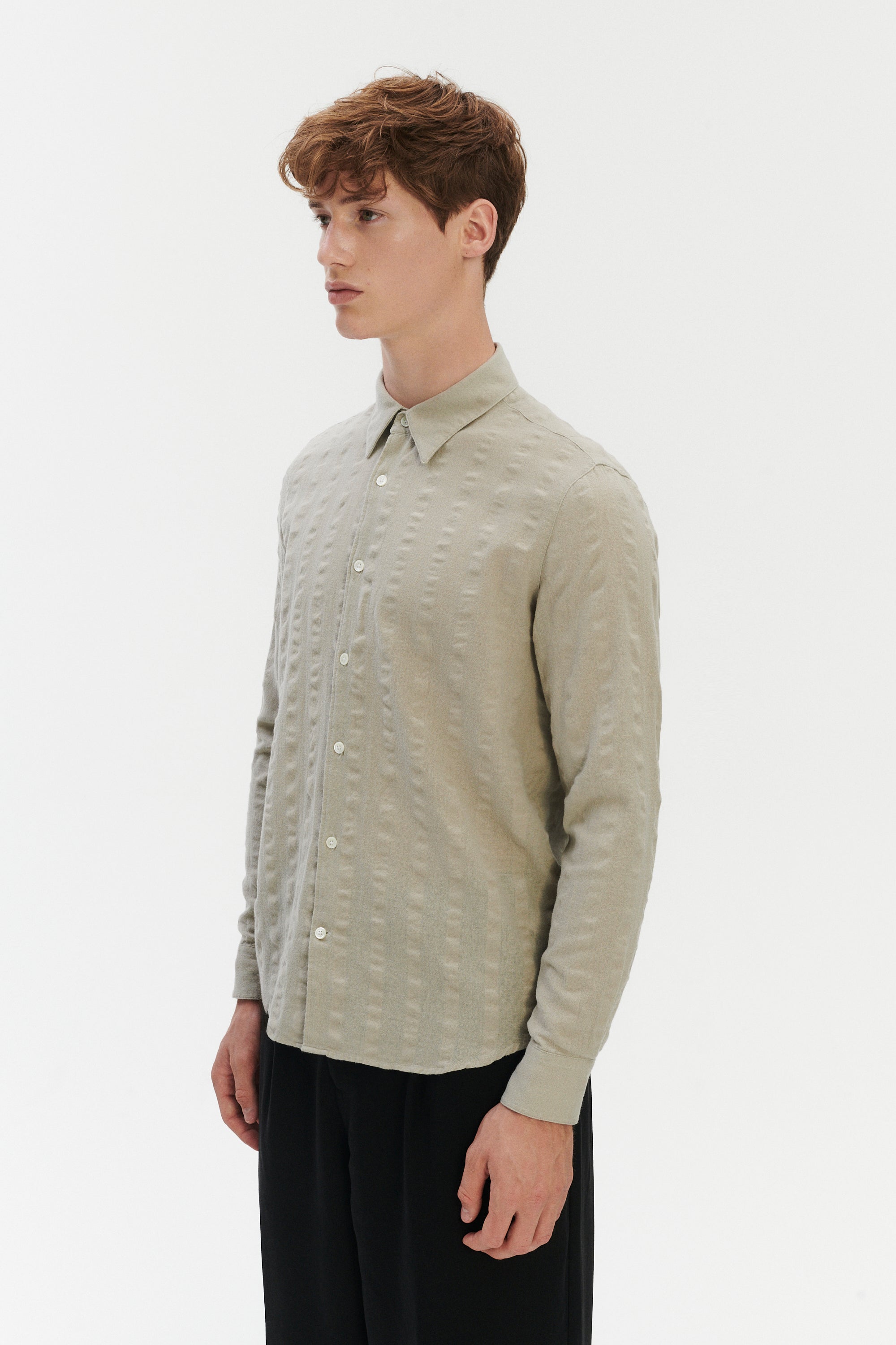 Feel Good Shirt in a Structural Portuguese Cotton