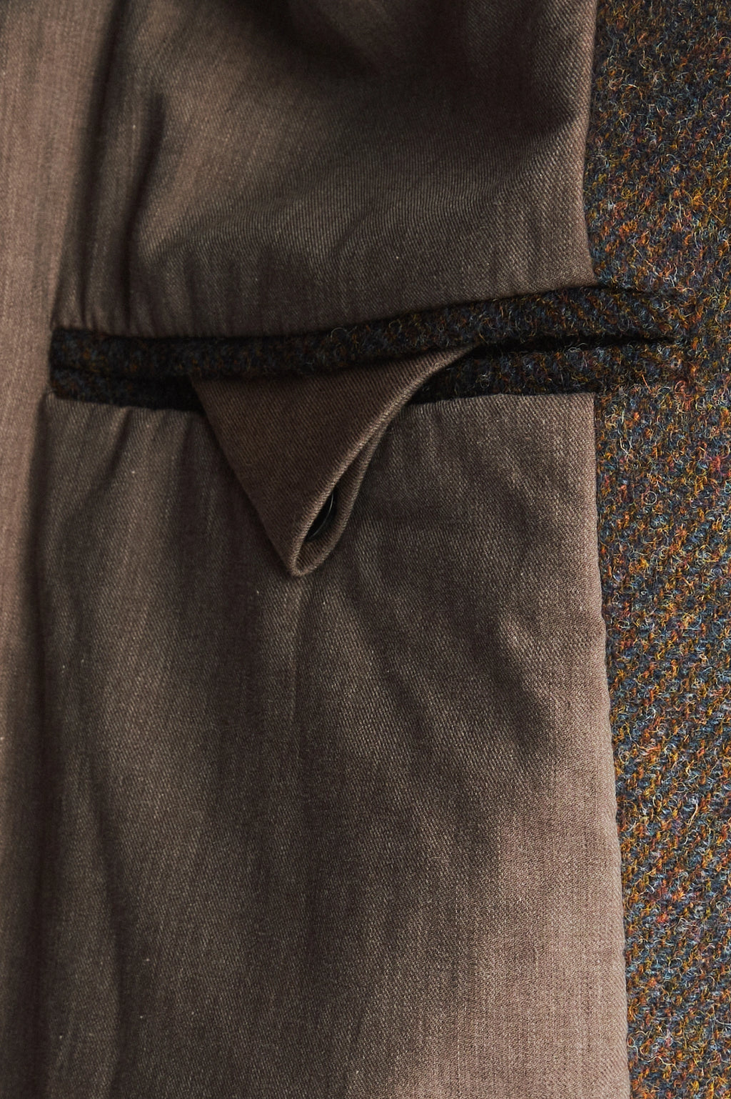 Winter Coat in a Brown Japanese Wool with MEIDA Thermo Insulation