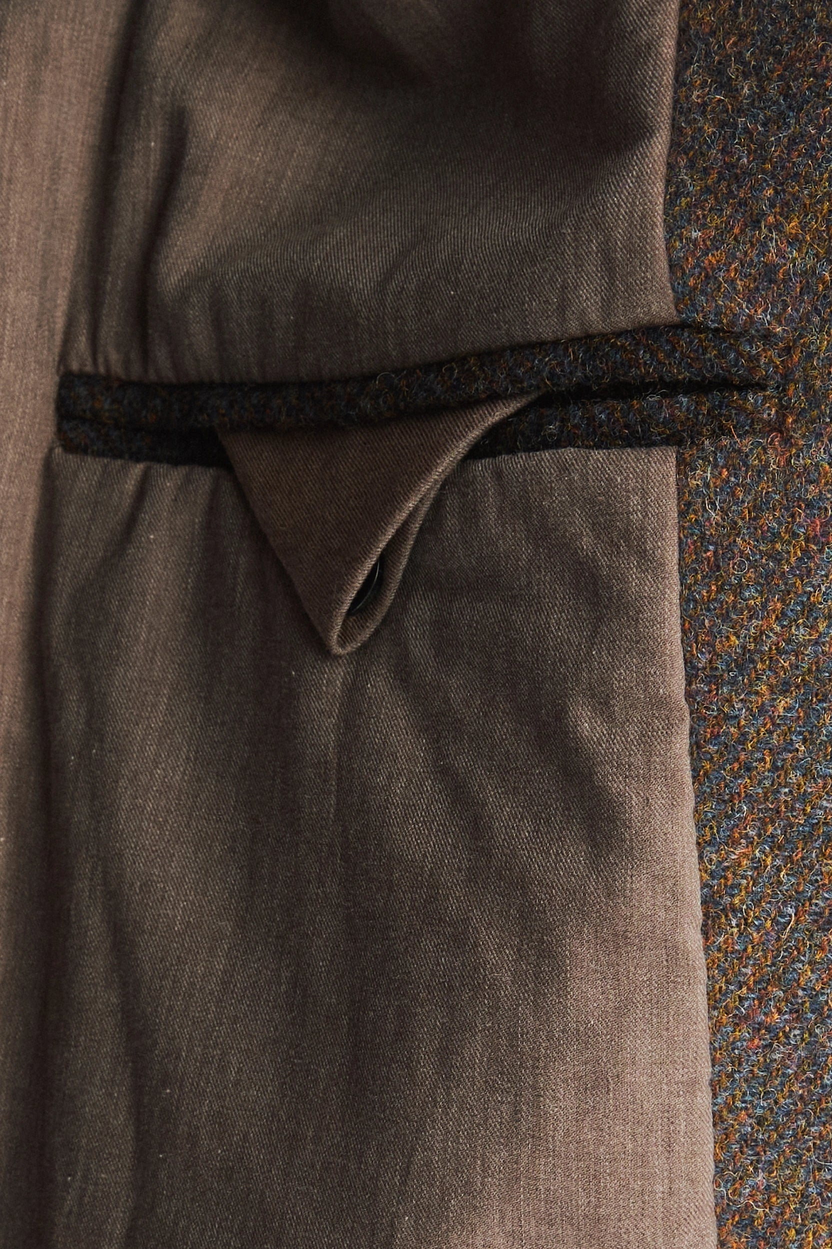 Winter Coat in a Brown Japanese Wool with MEIDA Thermo Insulation