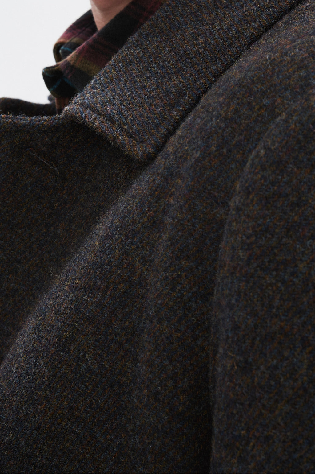 Winter Coat in a Brown Japanese Wool with MEIDA Thermo Insulation