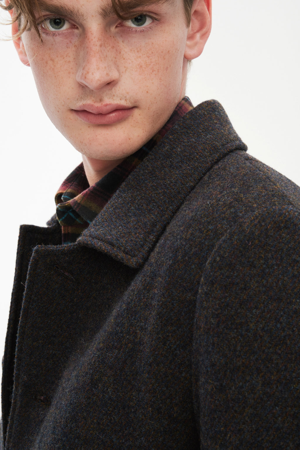 Winter Coat in a Brown Japanese Wool with MEIDA Thermo Insulation